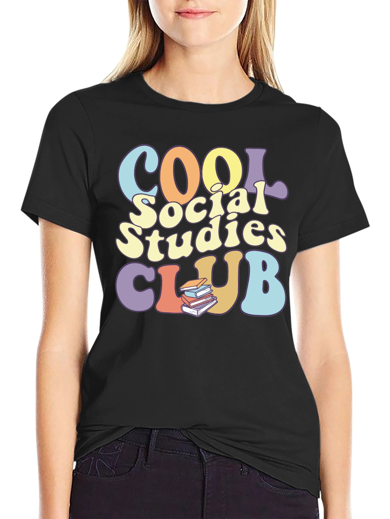 Cool Social Studies Club Black T-Shirt