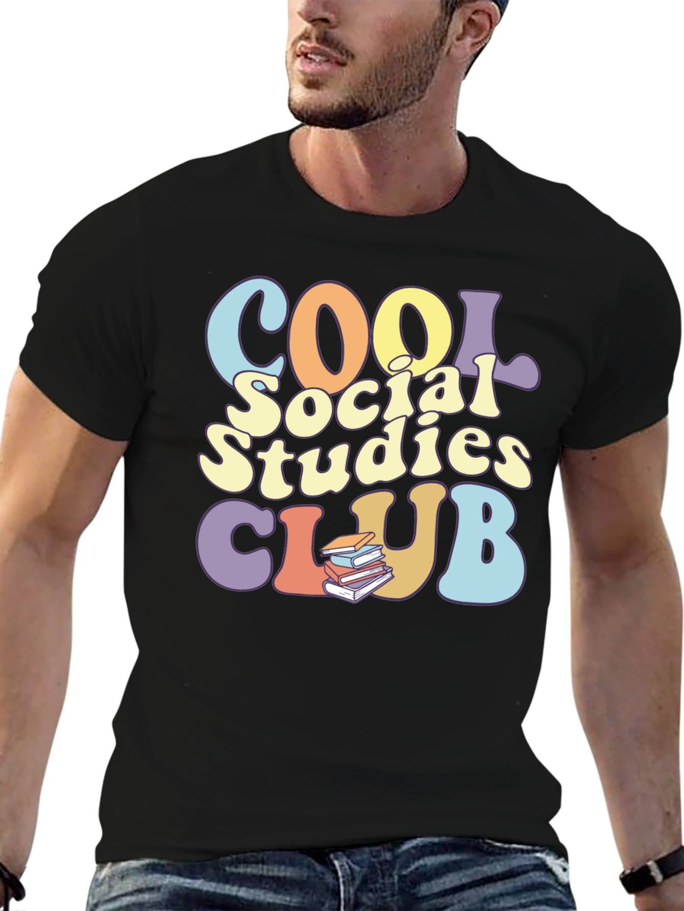 Cool Social Studies Club Black T-Shirt