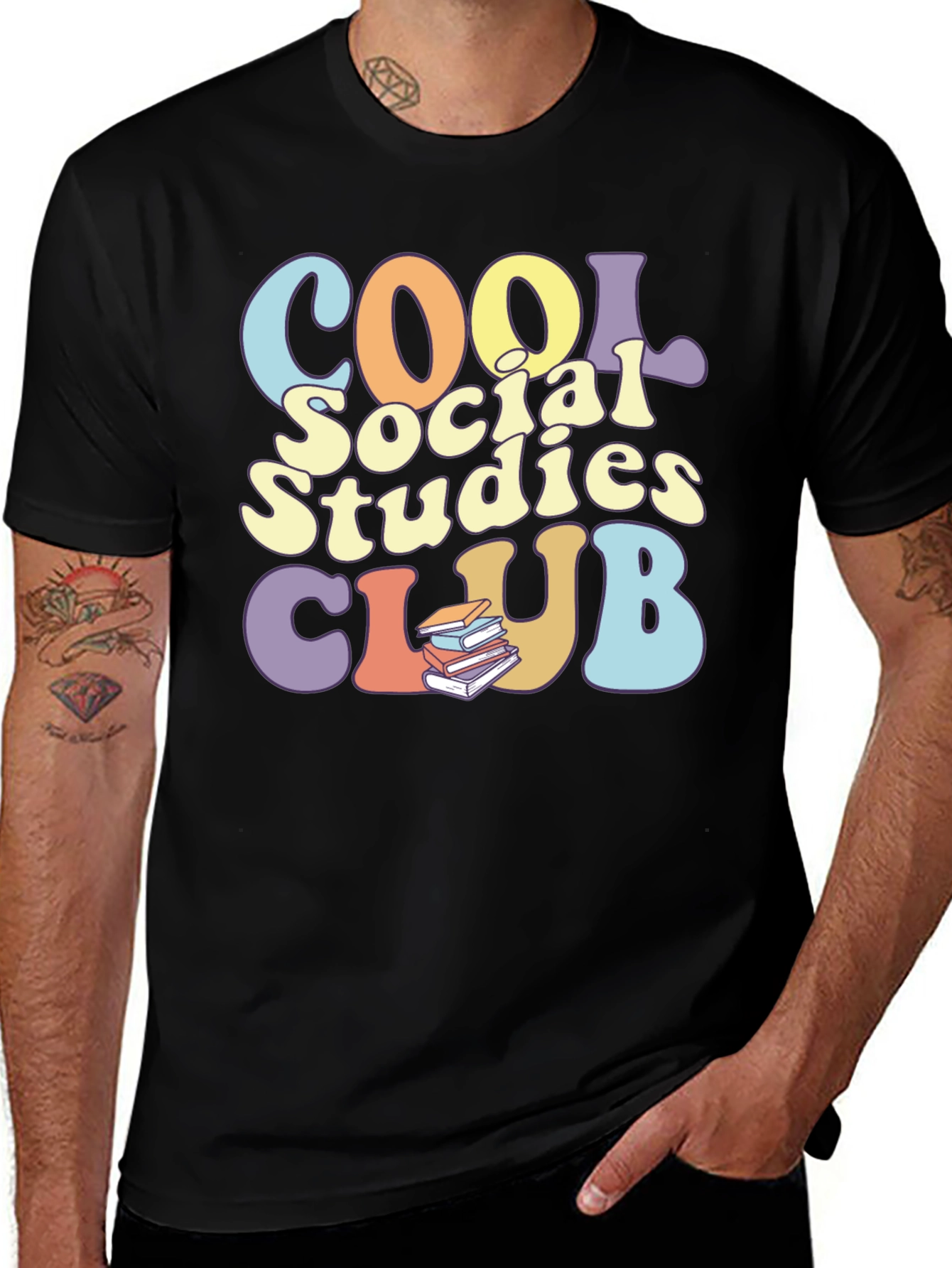 Cool Social Studies Club Black T-Shirt