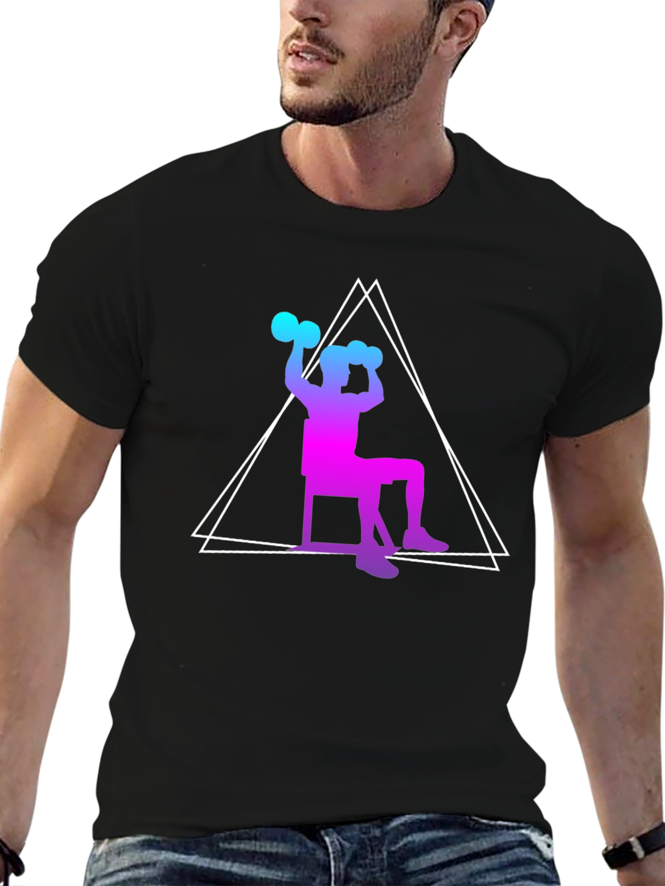 Workout Graphic Tee - Stylish Fitness Apparel