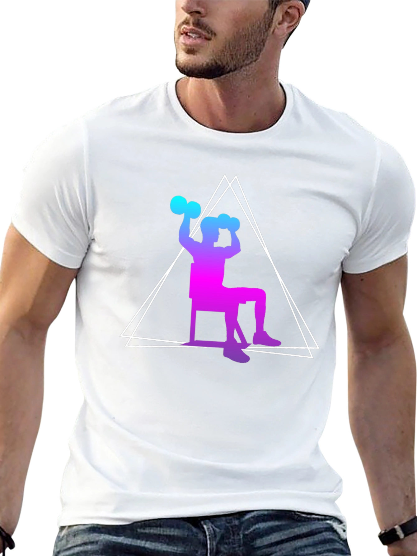 Workout Graphic Tee - Stylish Fitness Apparel
