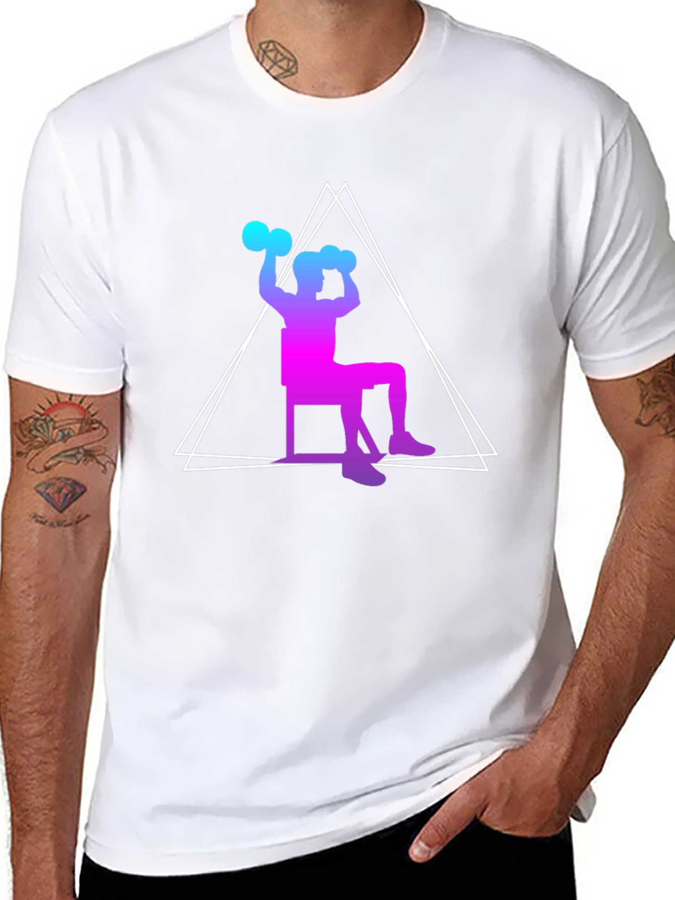 Workout Graphic Tee - Stylish Fitness Apparel
