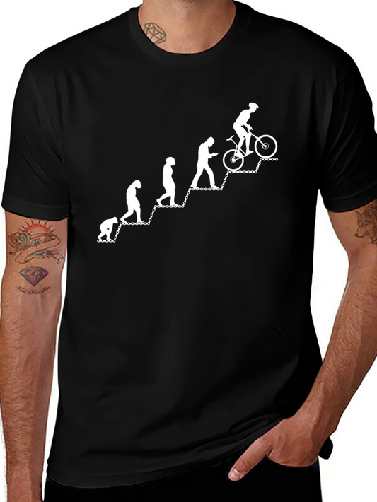 Evolution of a Cyclist Graphic Tee
