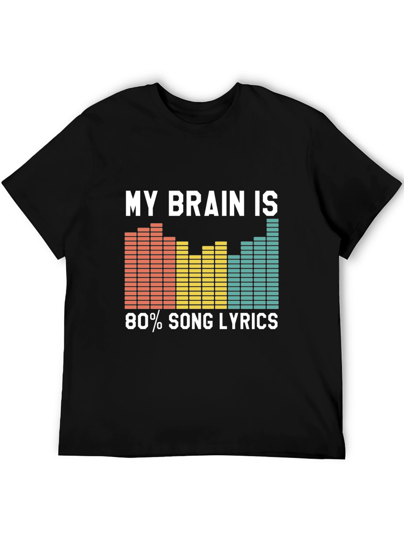 Song Lyrics Brain T-Shirt - Music Lover Tee