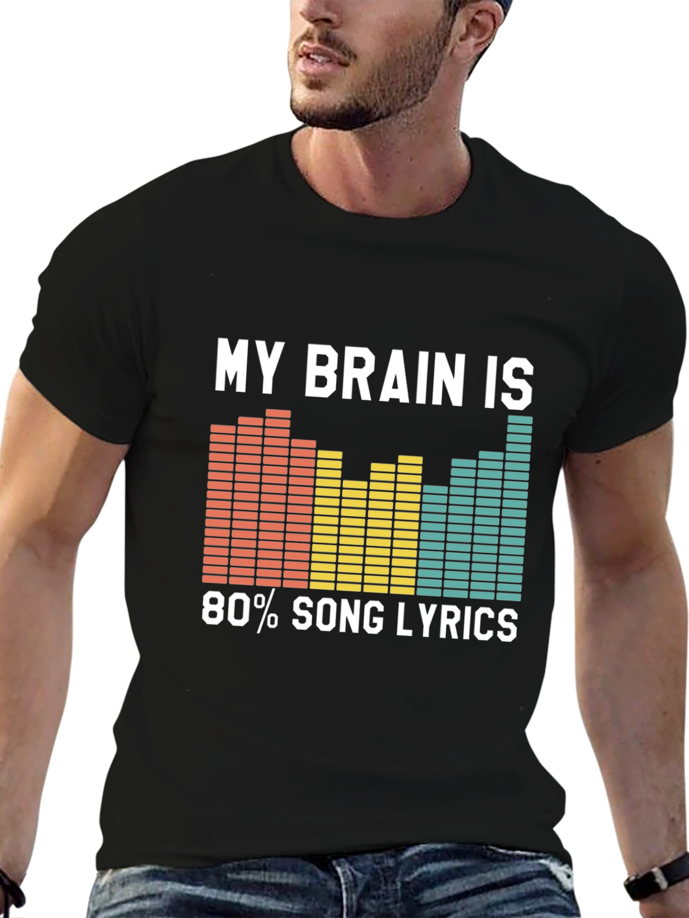Song Lyrics Brain T-Shirt - Music Lover Tee