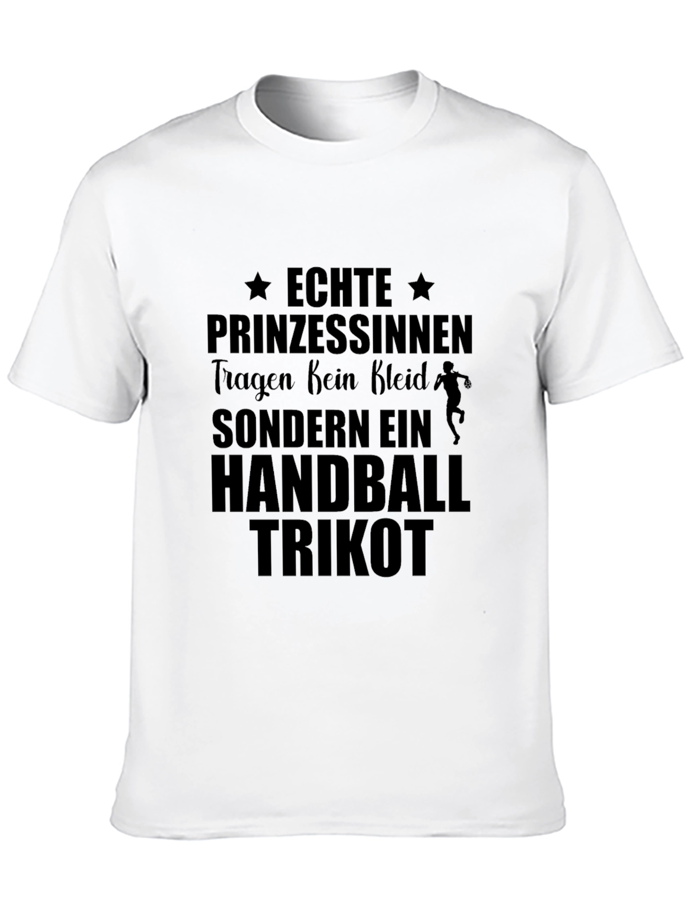 Handball Princess T-Shirt - Black Cotton Tee