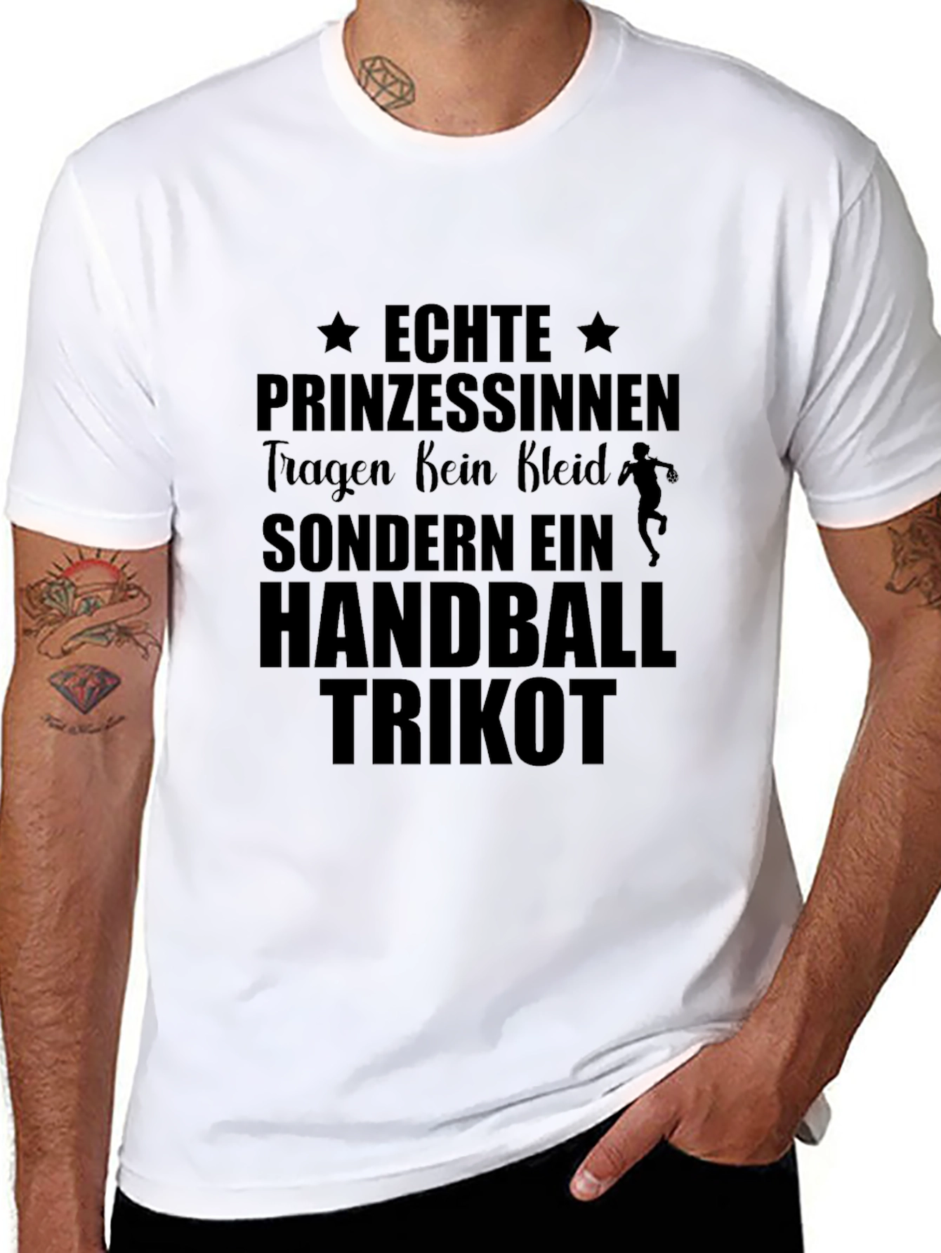 Handball Princess T-Shirt - Black Cotton Tee