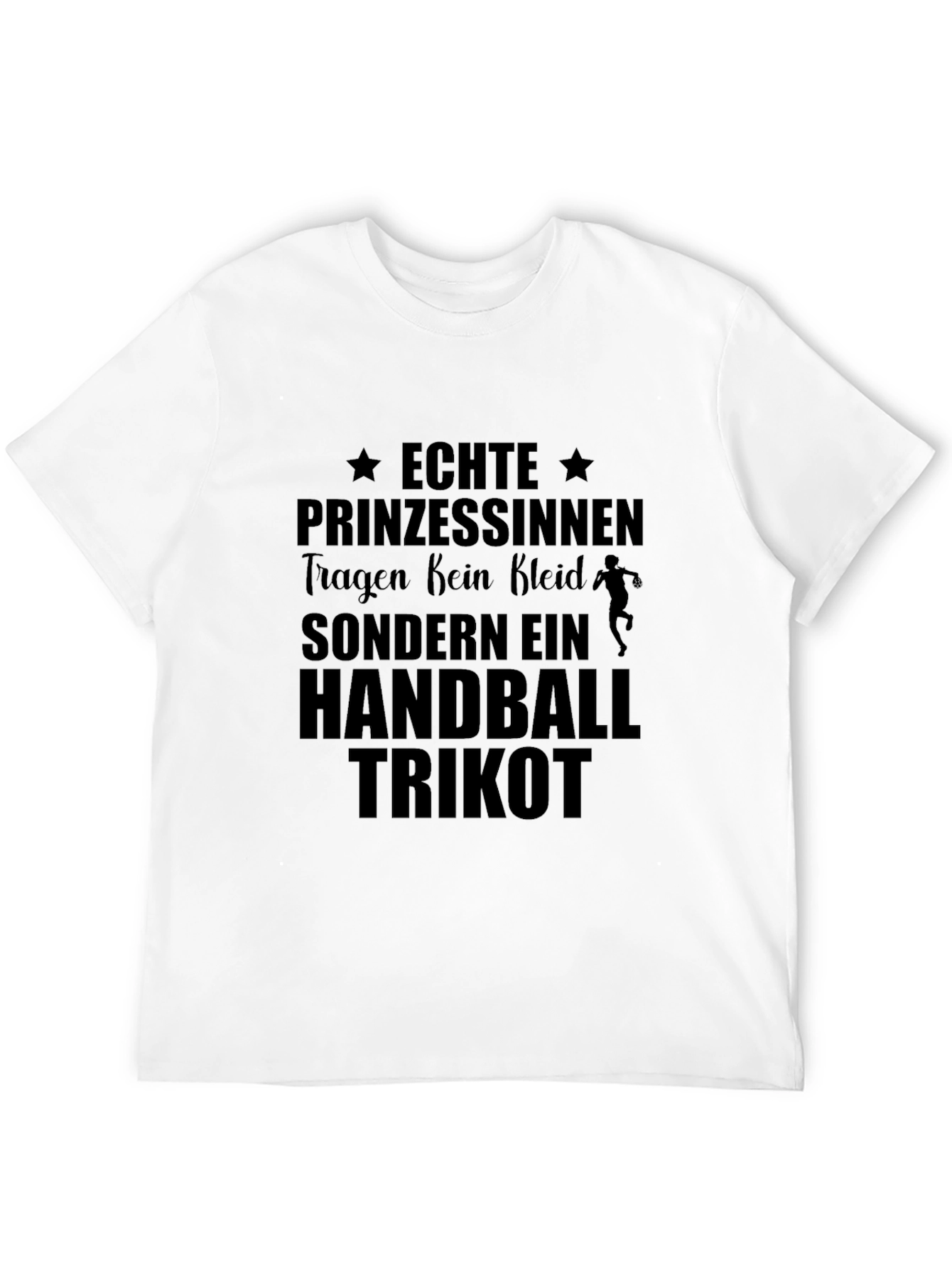Handball Princess T-Shirt - Black Cotton Tee