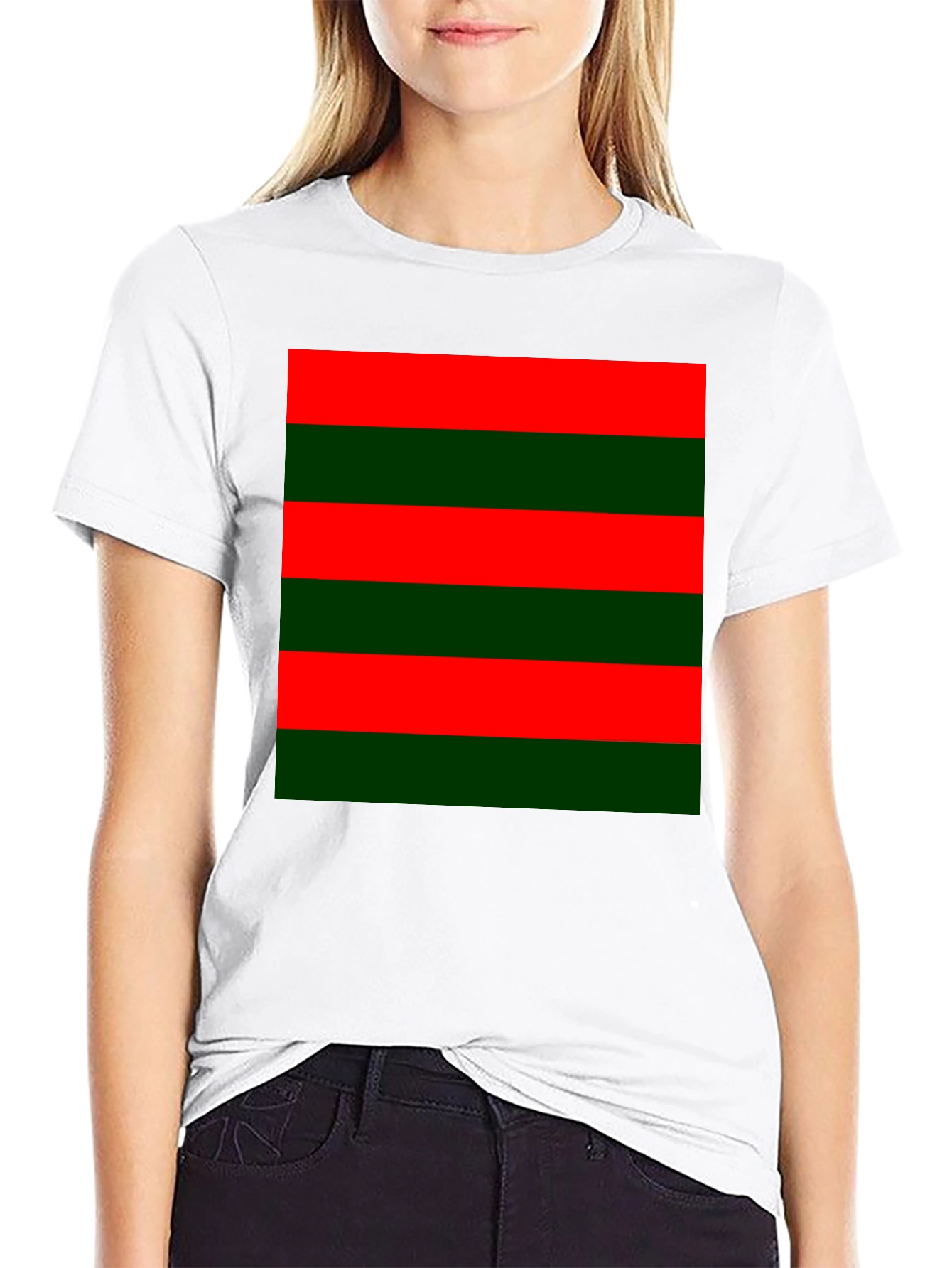 Striped Color Block Tee