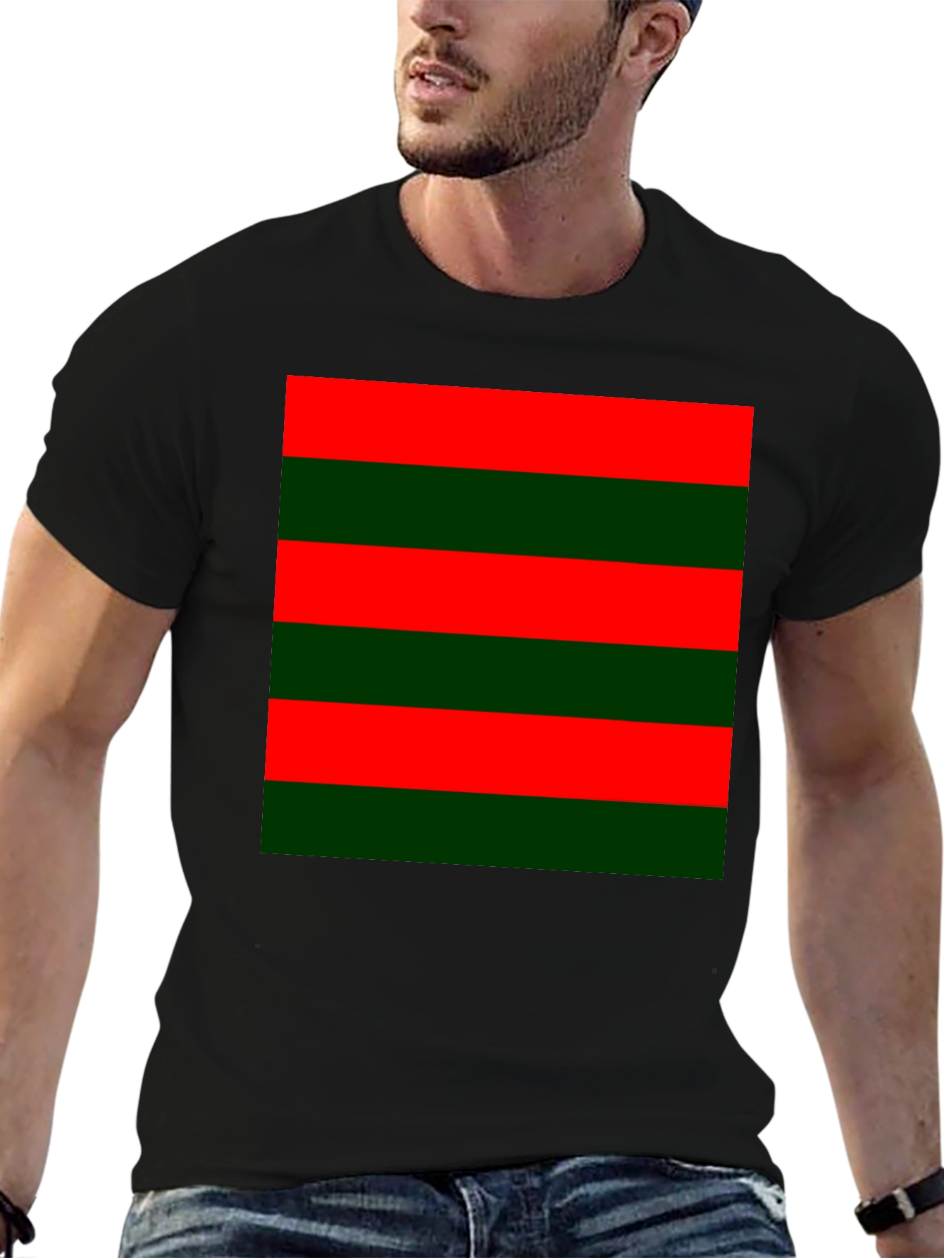 Striped Color Block Tee