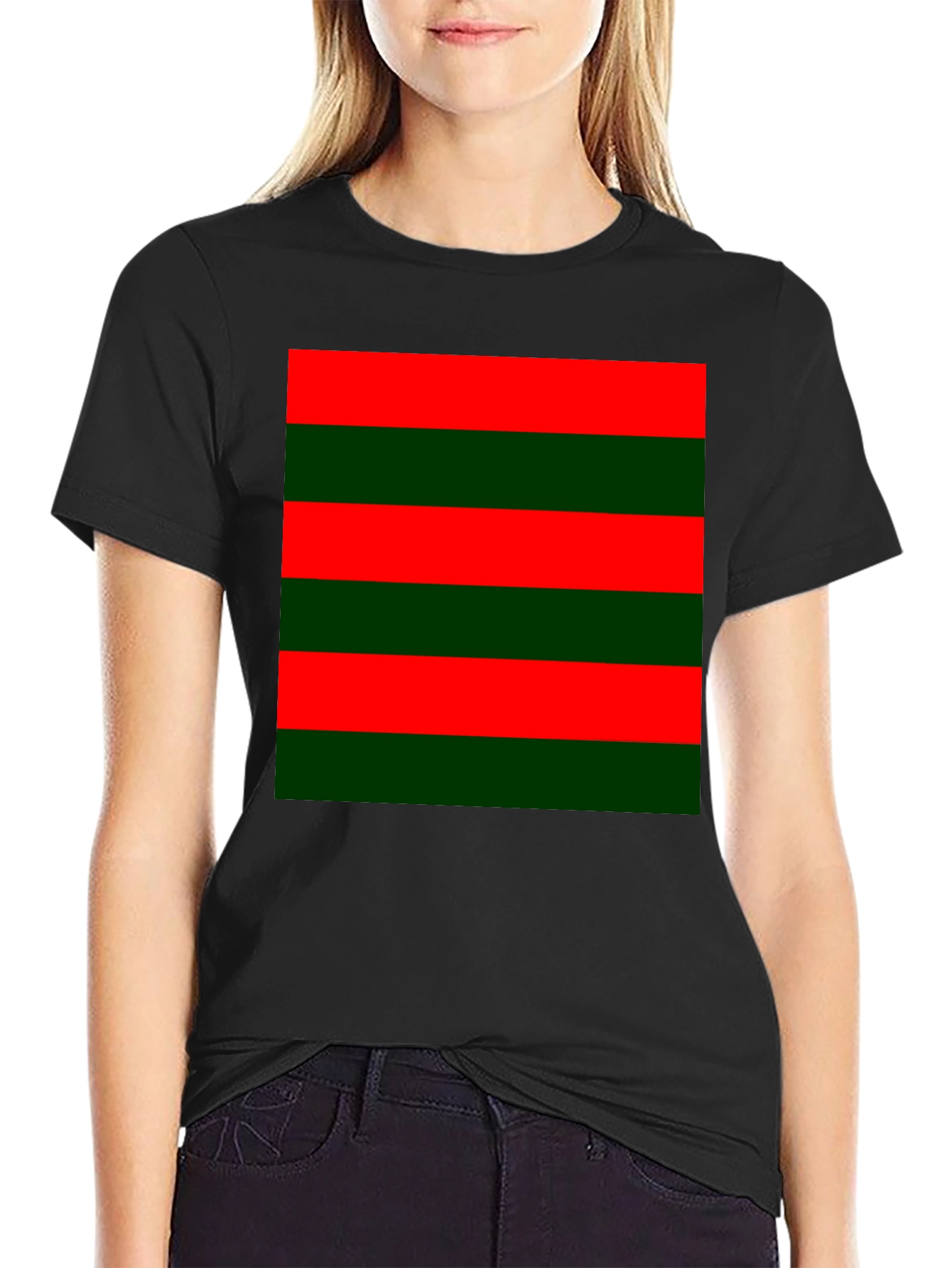 Striped Color Block Tee