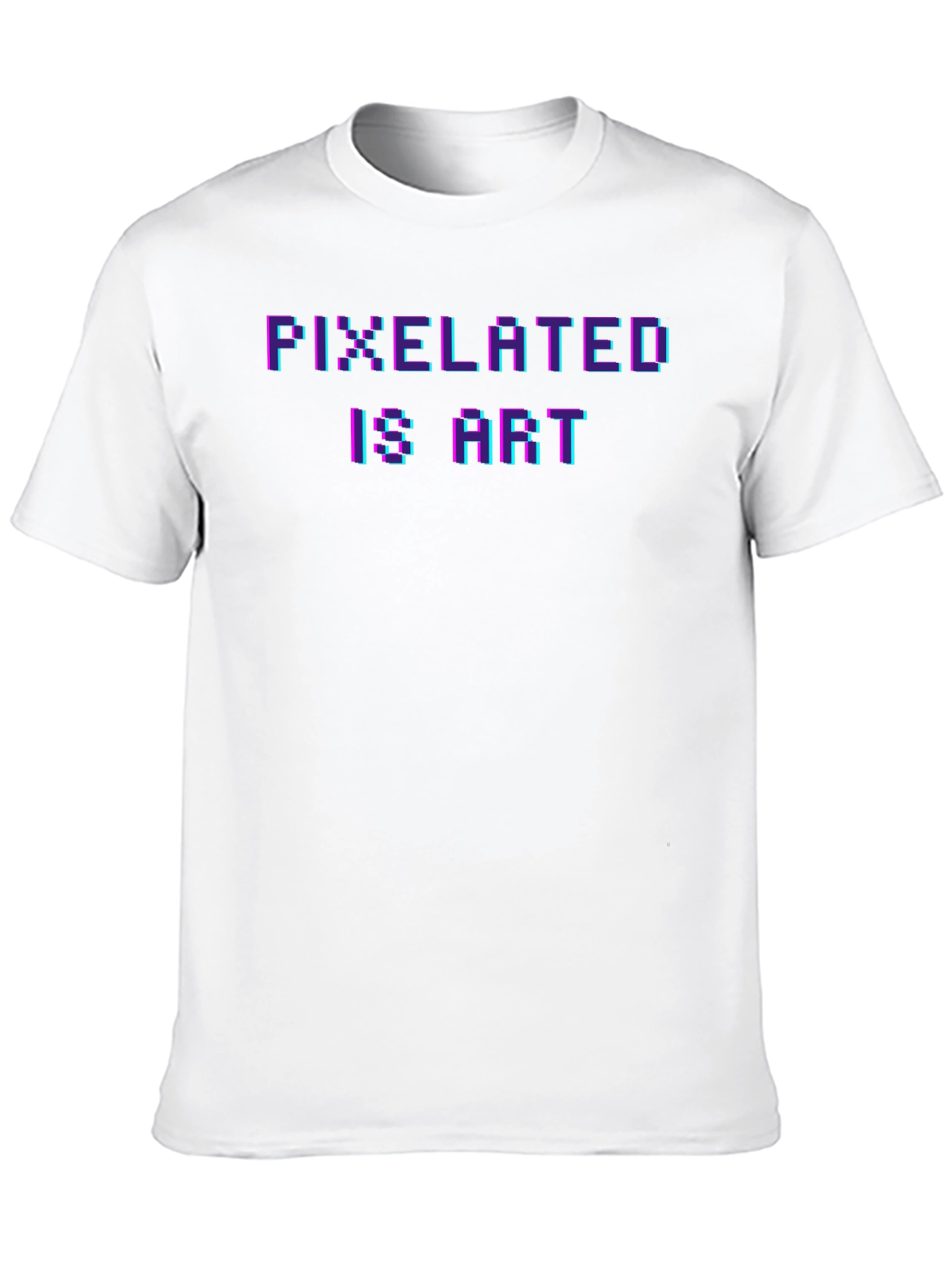 Pixelated Is Art Graphic Tee - Black