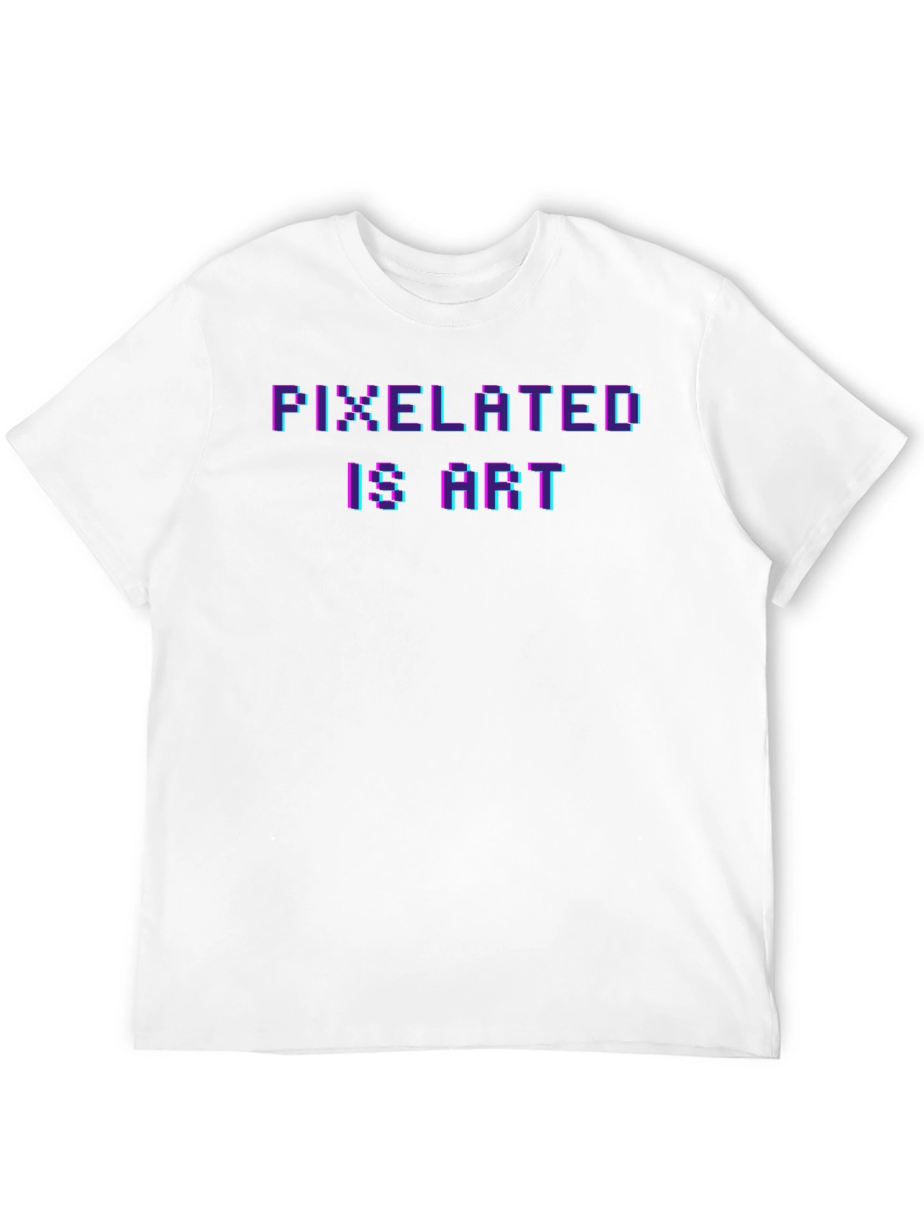 Pixelated Is Art Graphic Tee - Black