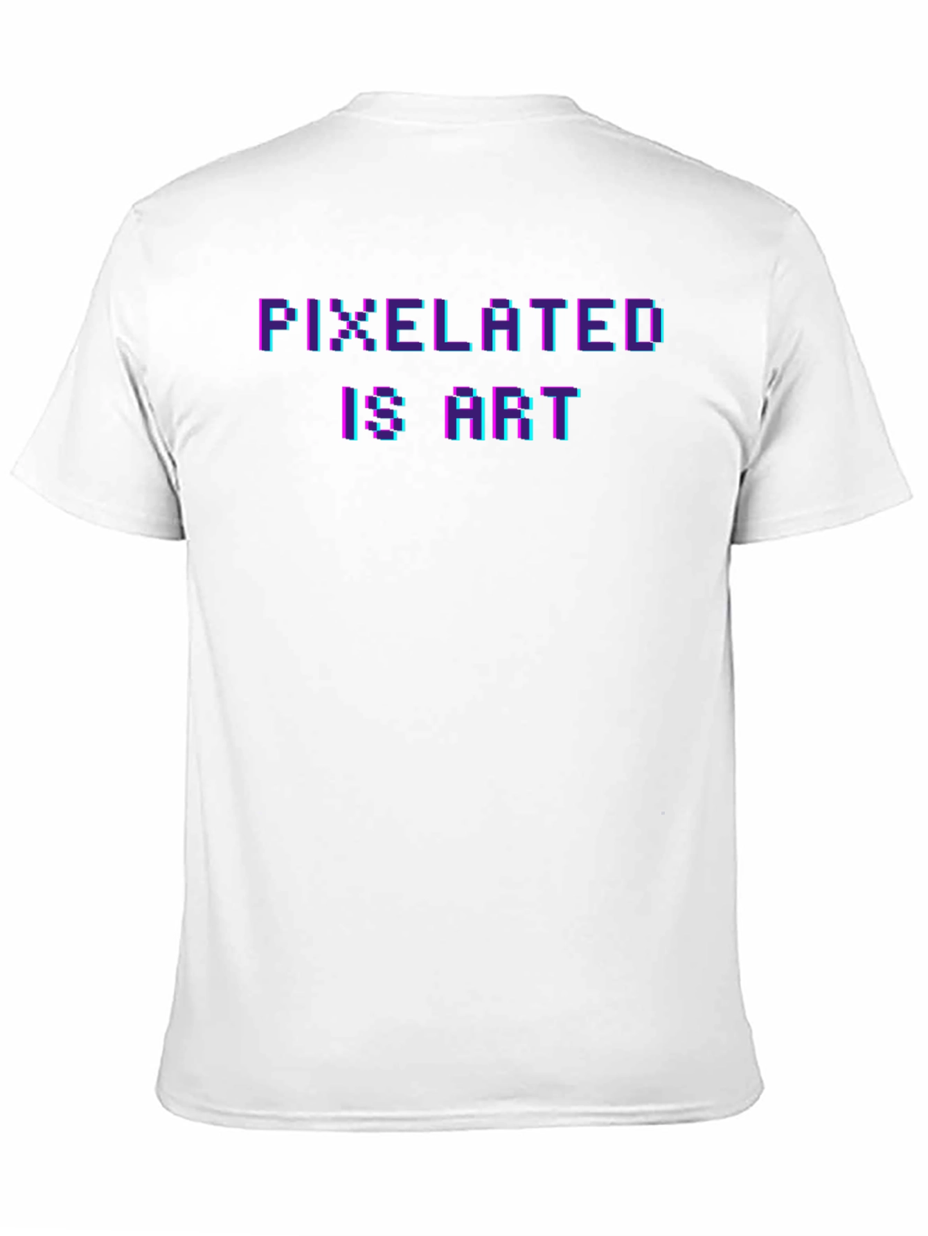 Pixelated Is Art Graphic Tee - Black