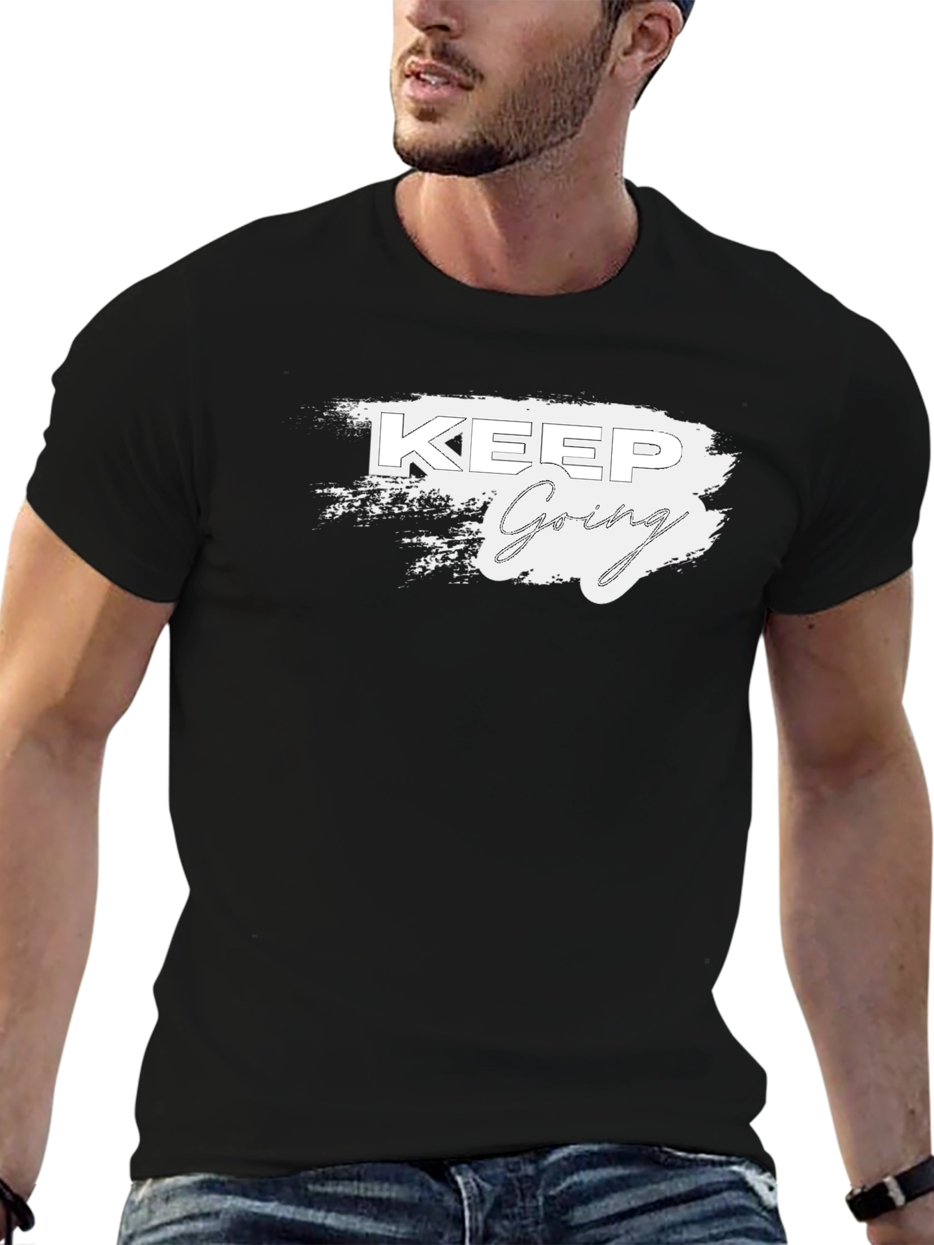 Keep Going Graphic T-Shirt - Motivational Design