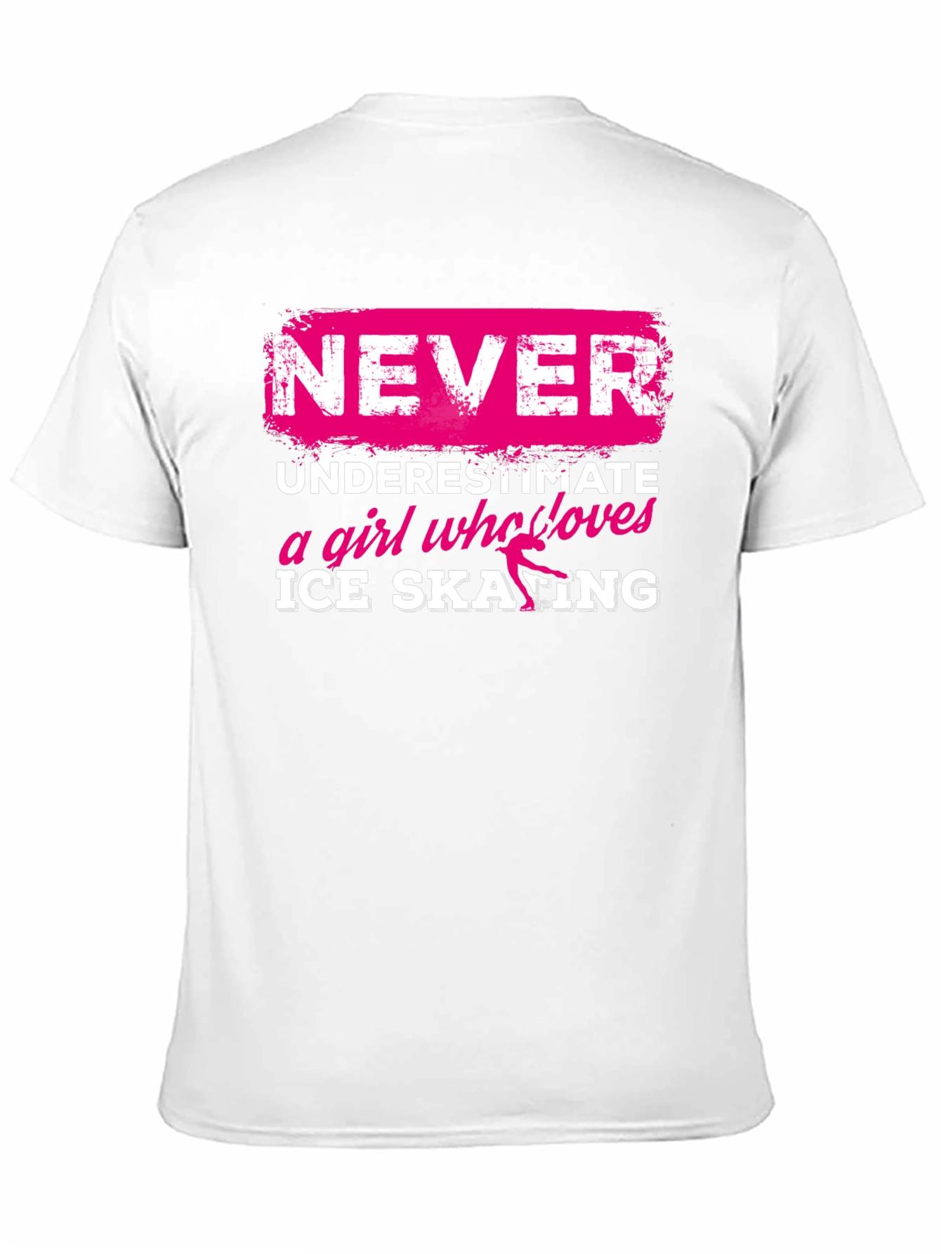 Never Underestimate Ice Skating Girl T-Shirt
