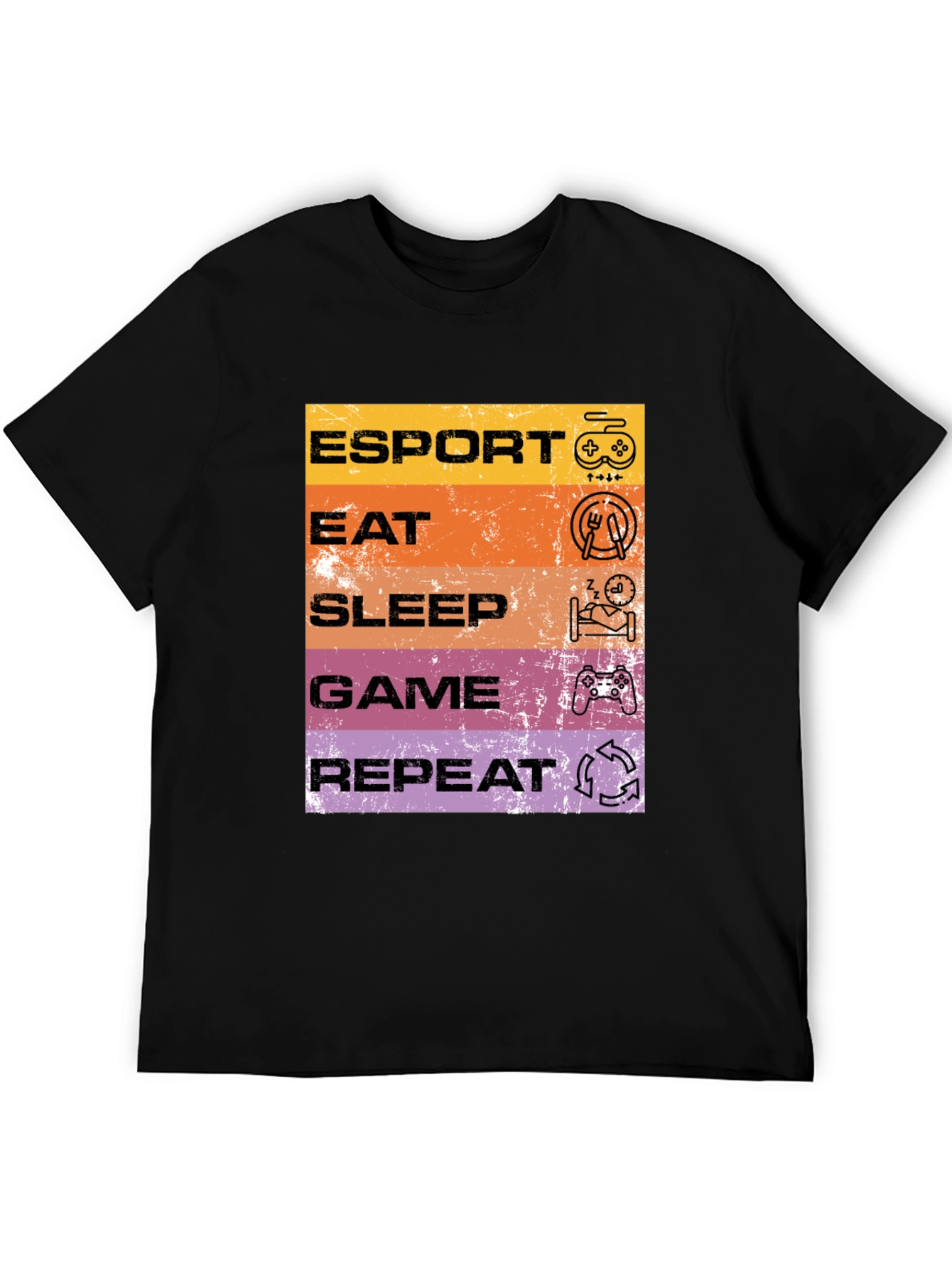 Esport Eat Sleep Game Repeat T-Shirt