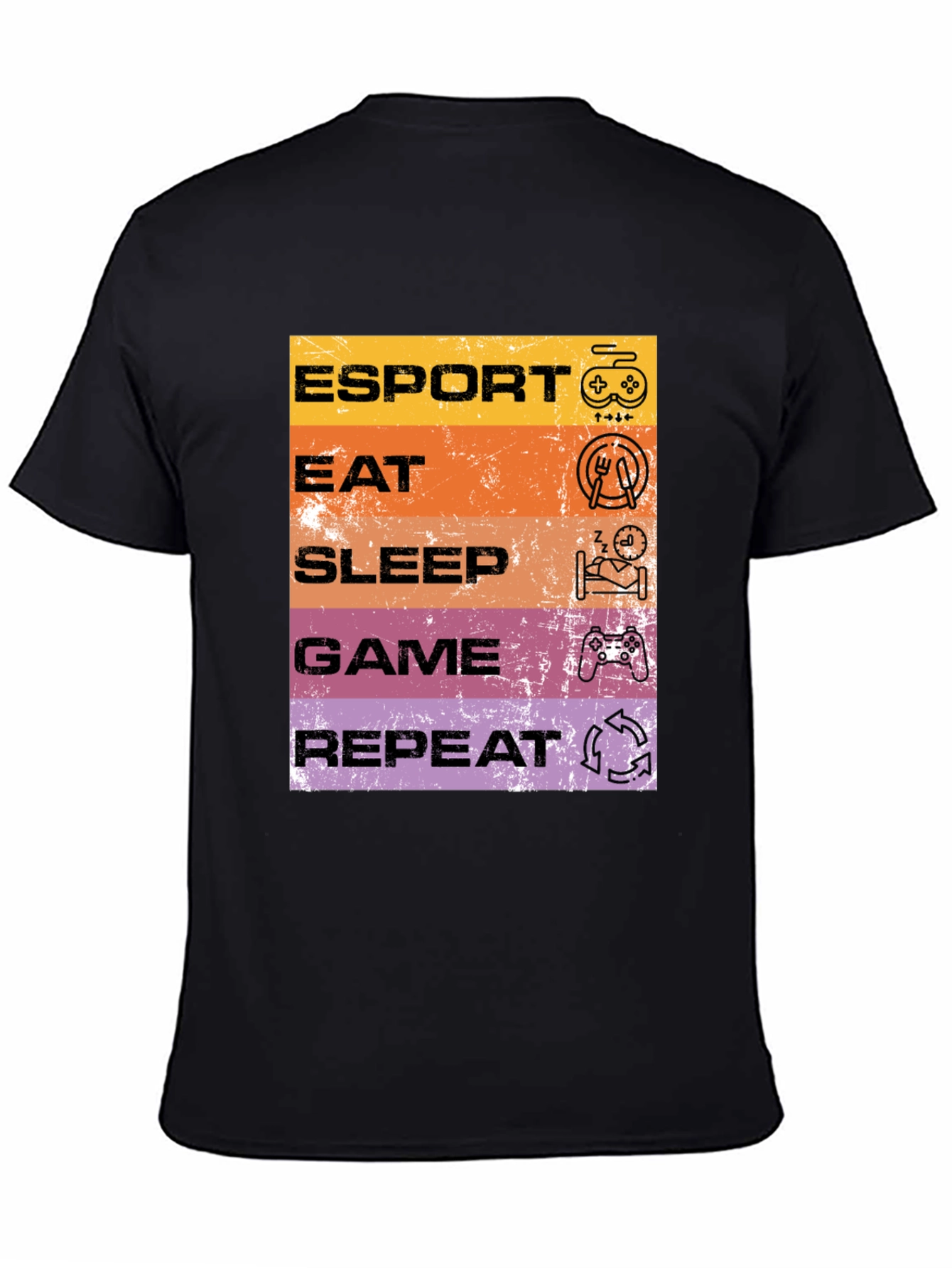 Esport Eat Sleep Game Repeat T-Shirt