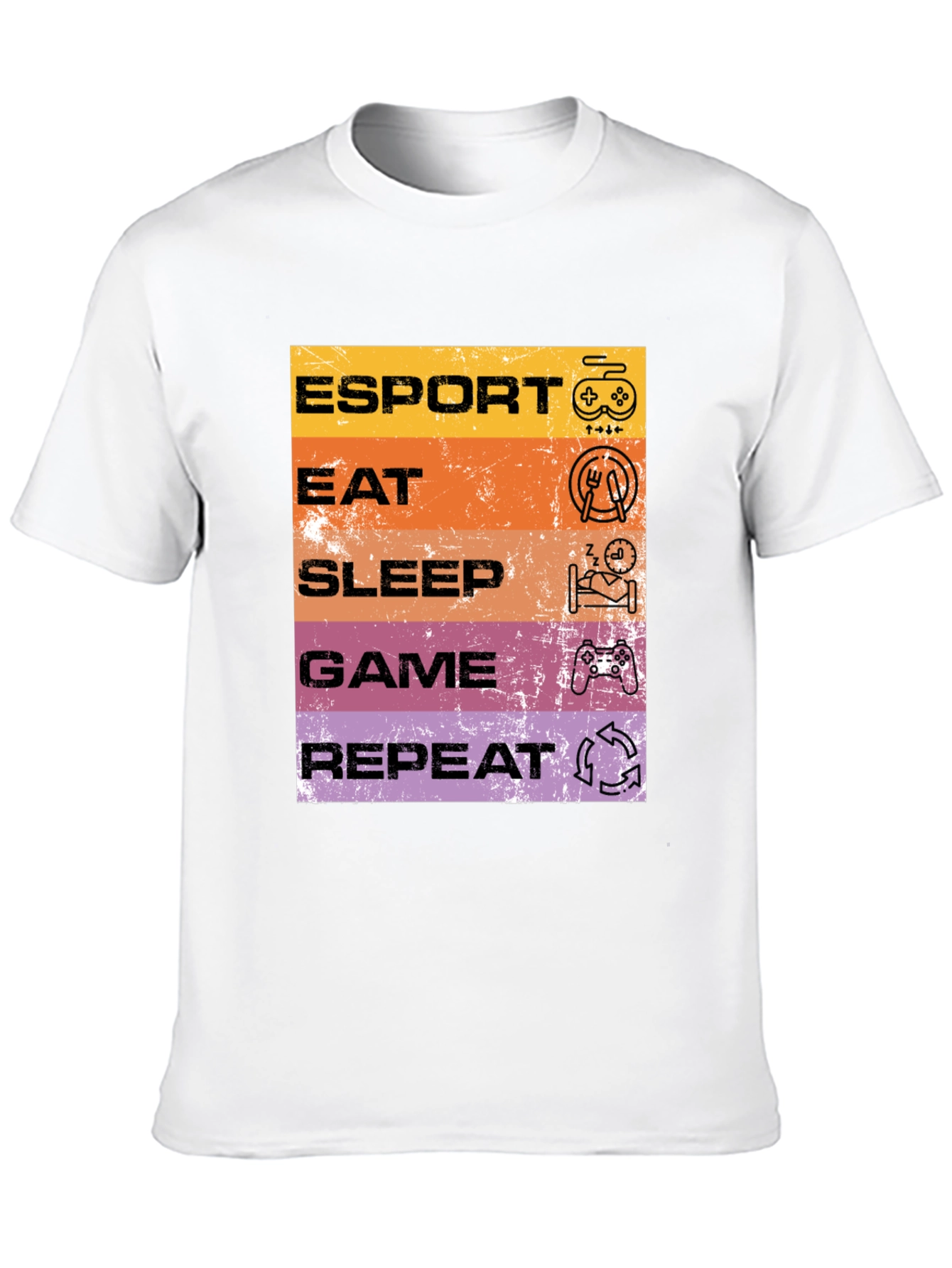 Esport Eat Sleep Game Repeat T-Shirt