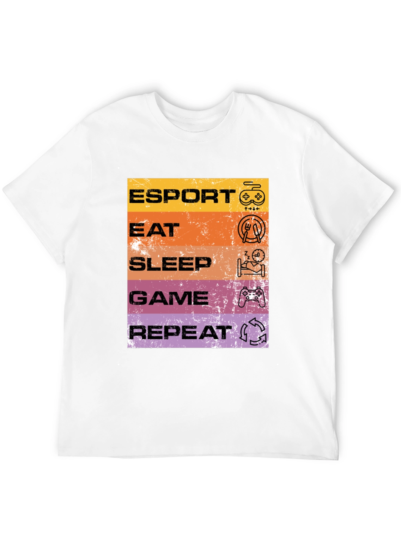 Esport Eat Sleep Game Repeat T-Shirt
