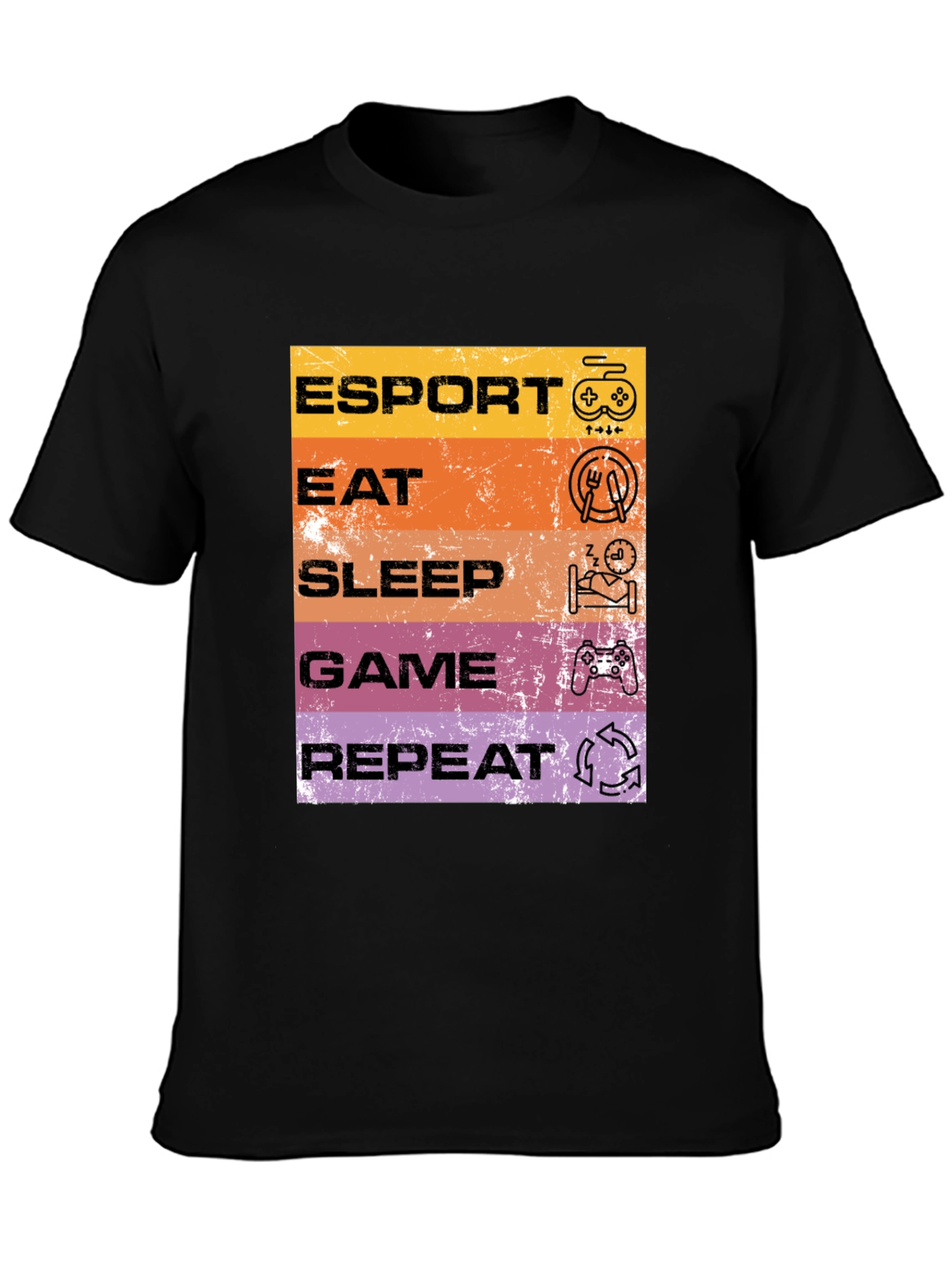 Esport Eat Sleep Game Repeat T-Shirt