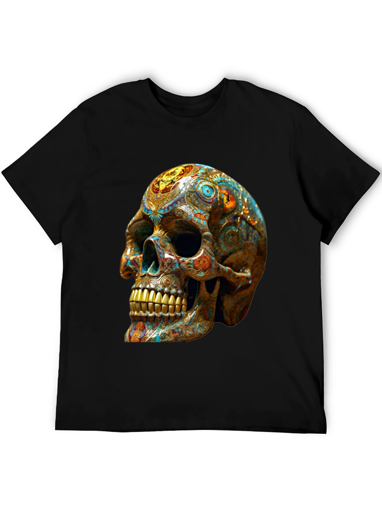 Ornate Skull Graphic T-Shirt