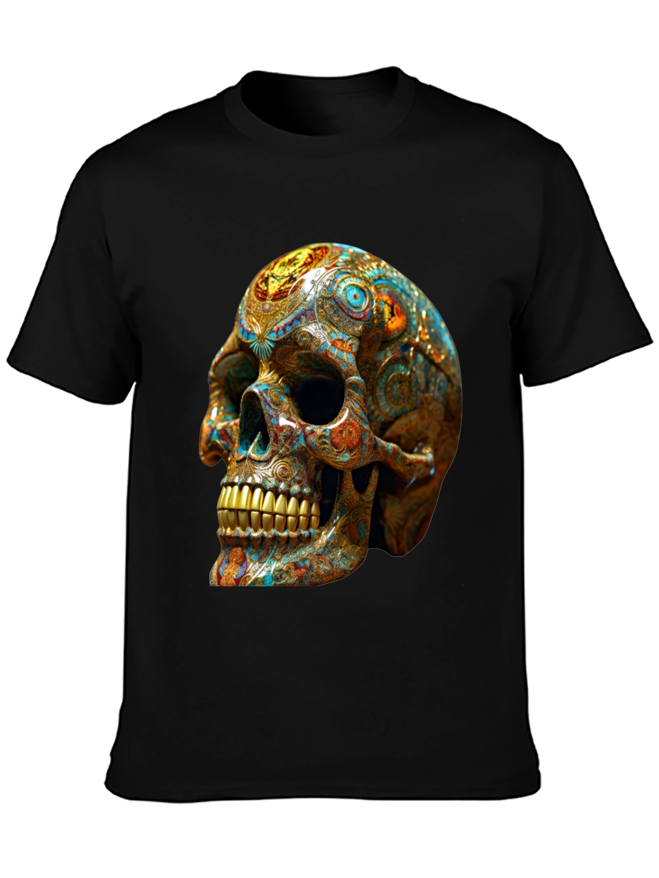 Ornate Skull Graphic T-Shirt