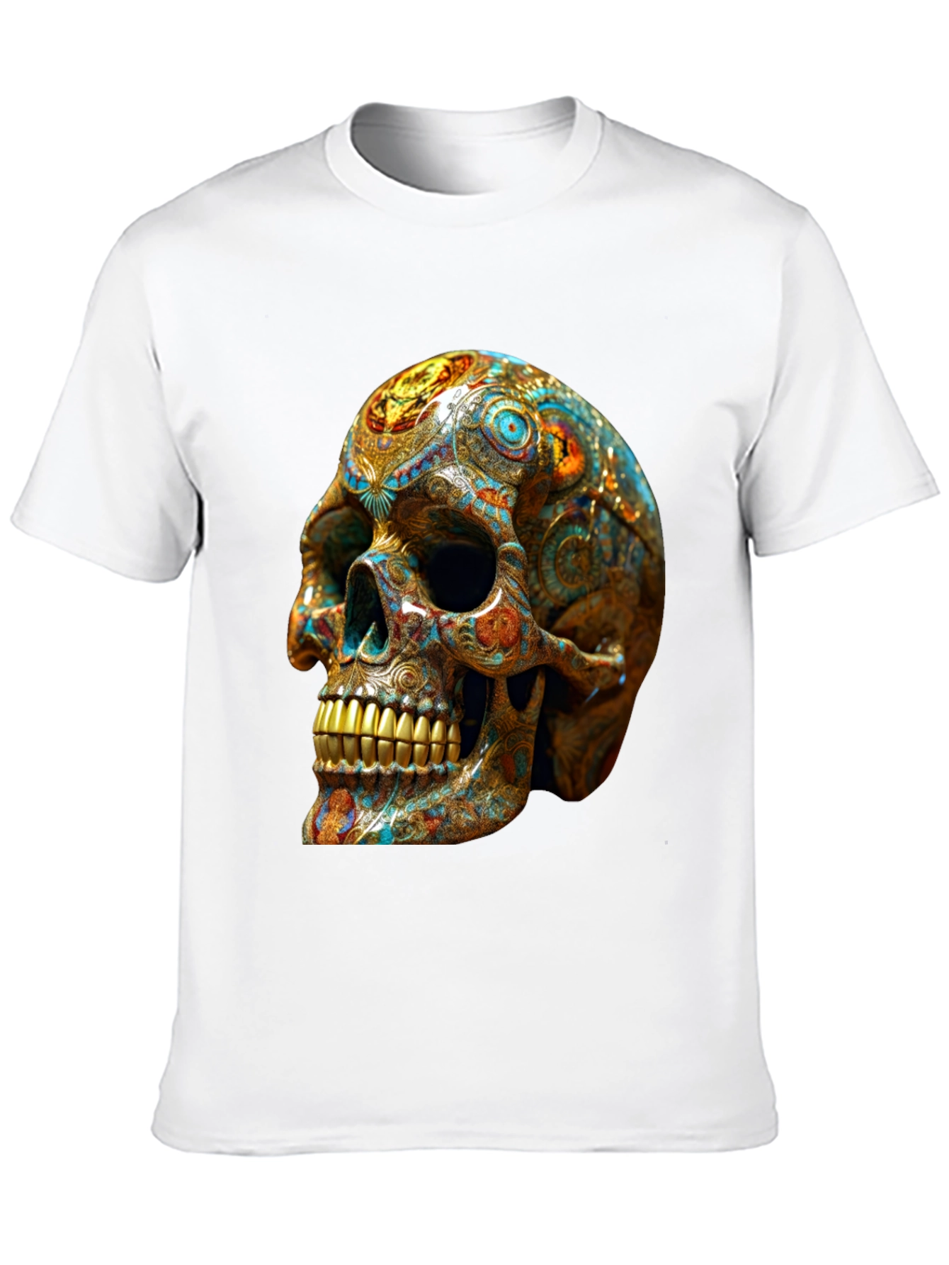 Ornate Skull Graphic T-Shirt