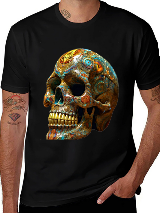 Ornate Skull Graphic T-Shirt
