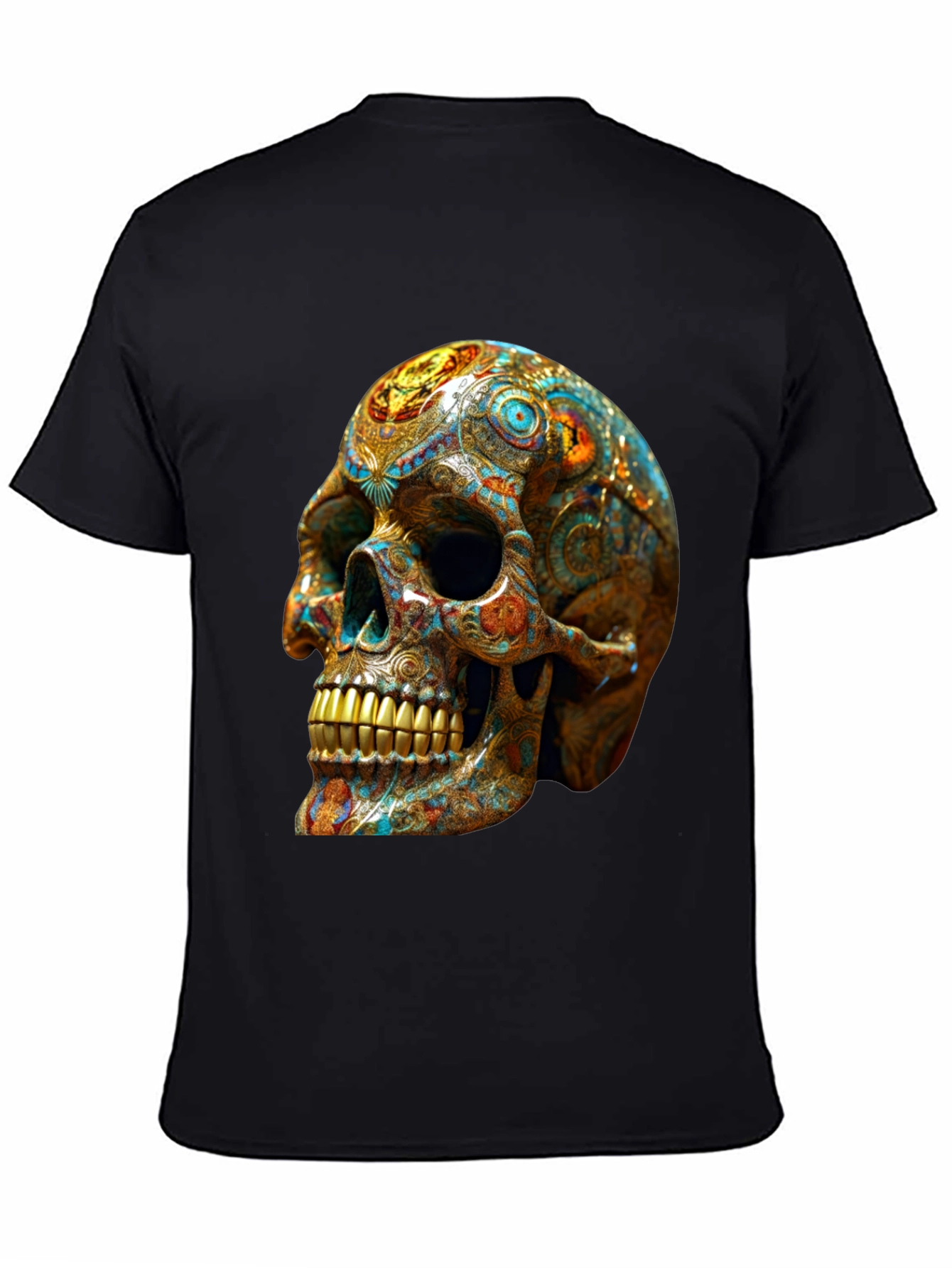 Ornate Skull Graphic T-Shirt