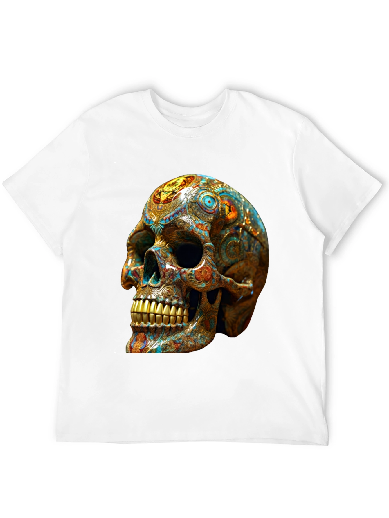 Ornate Skull Graphic T-Shirt