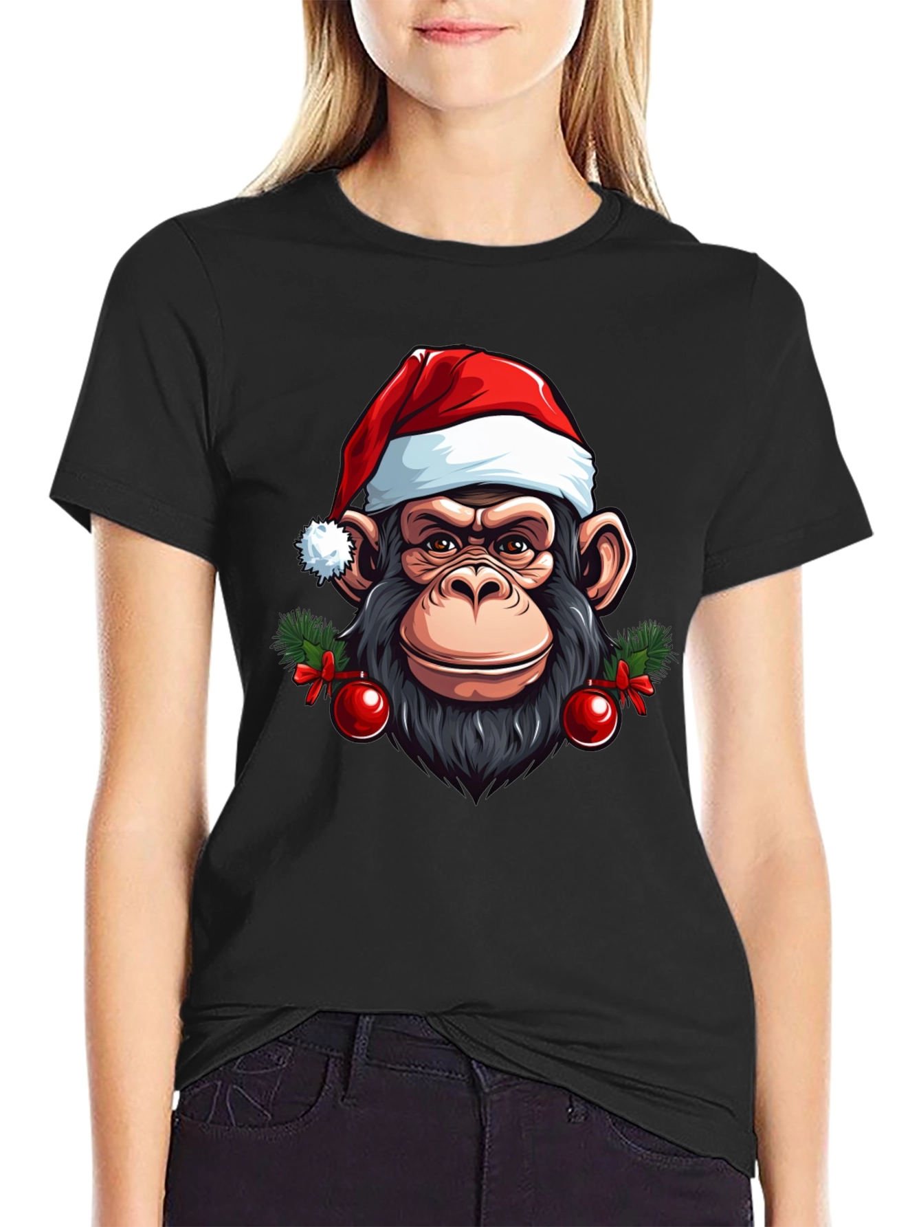 Festive Monkey Graphic Tee