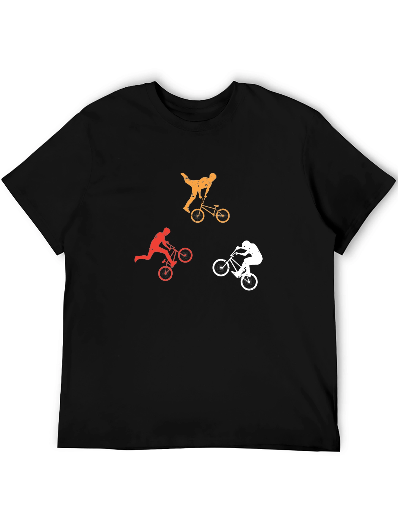 Cool BMX Rider Silhouette Graphic T-Shirt