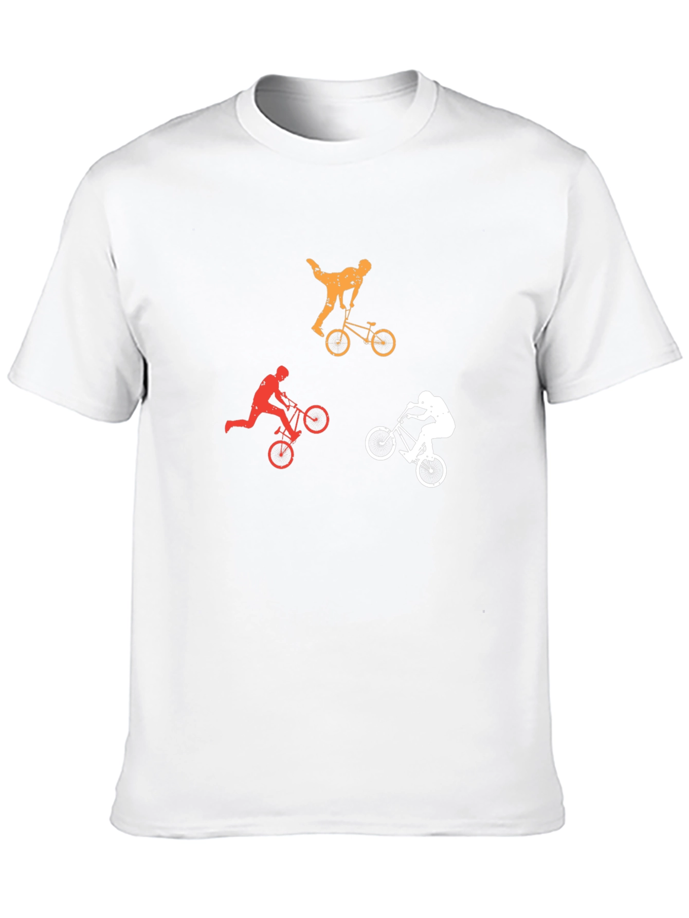 Cool BMX Rider Silhouette Graphic T-Shirt