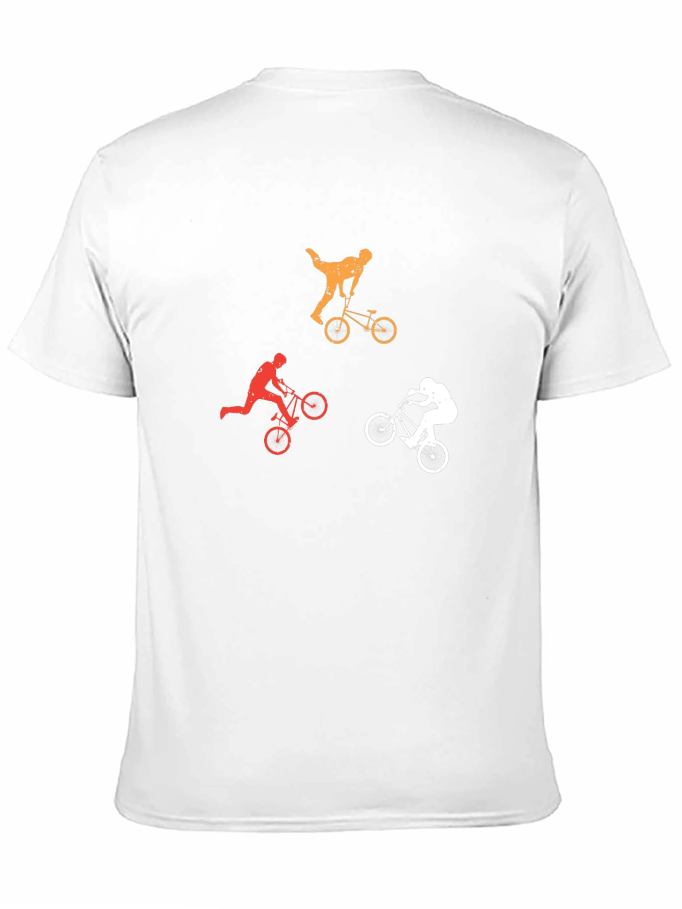 Cool BMX Rider Silhouette Graphic T-Shirt