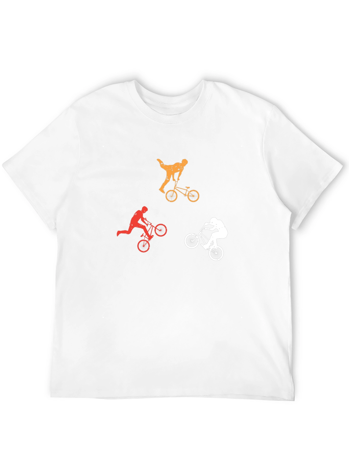Cool BMX Rider Silhouette Graphic T-Shirt
