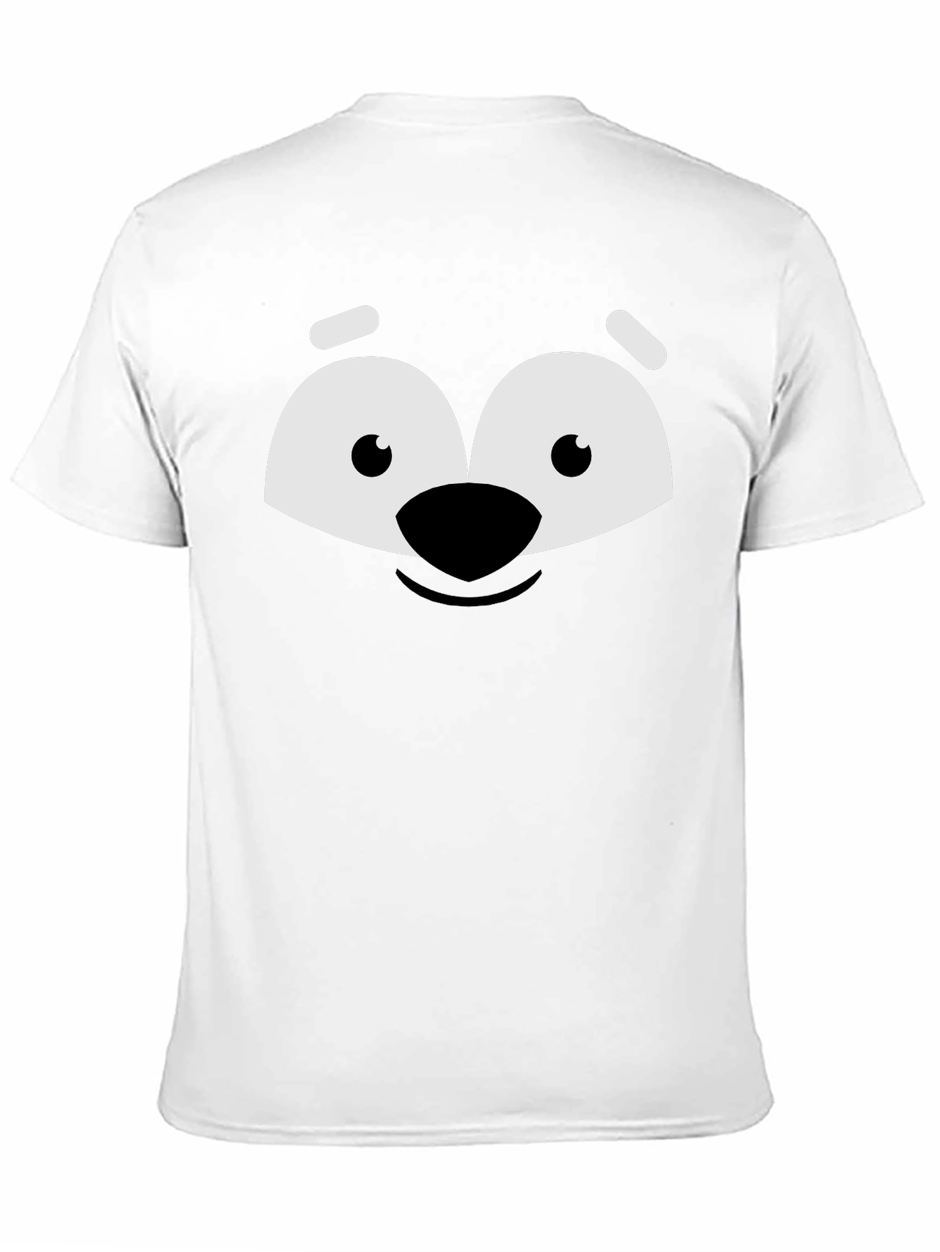 Cartoon Face Graphic Tee - Black Unisex Shirt
