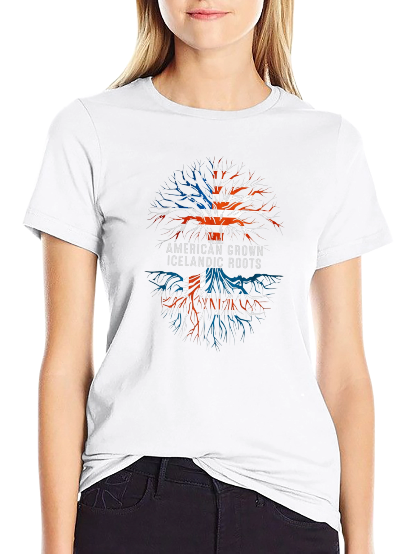 American Icelandic Roots Graphic T-Shirt