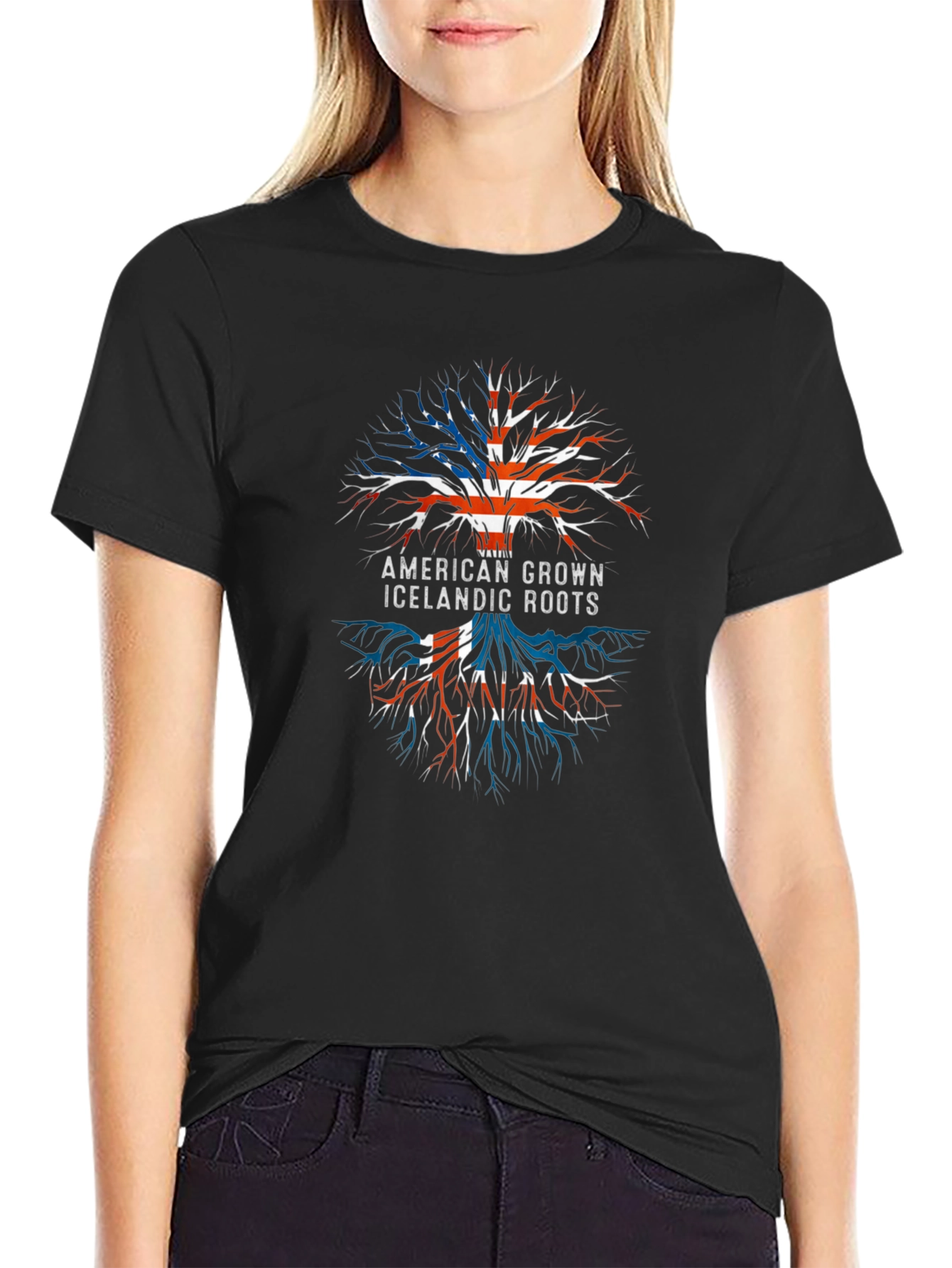 American Icelandic Roots Graphic T-Shirt