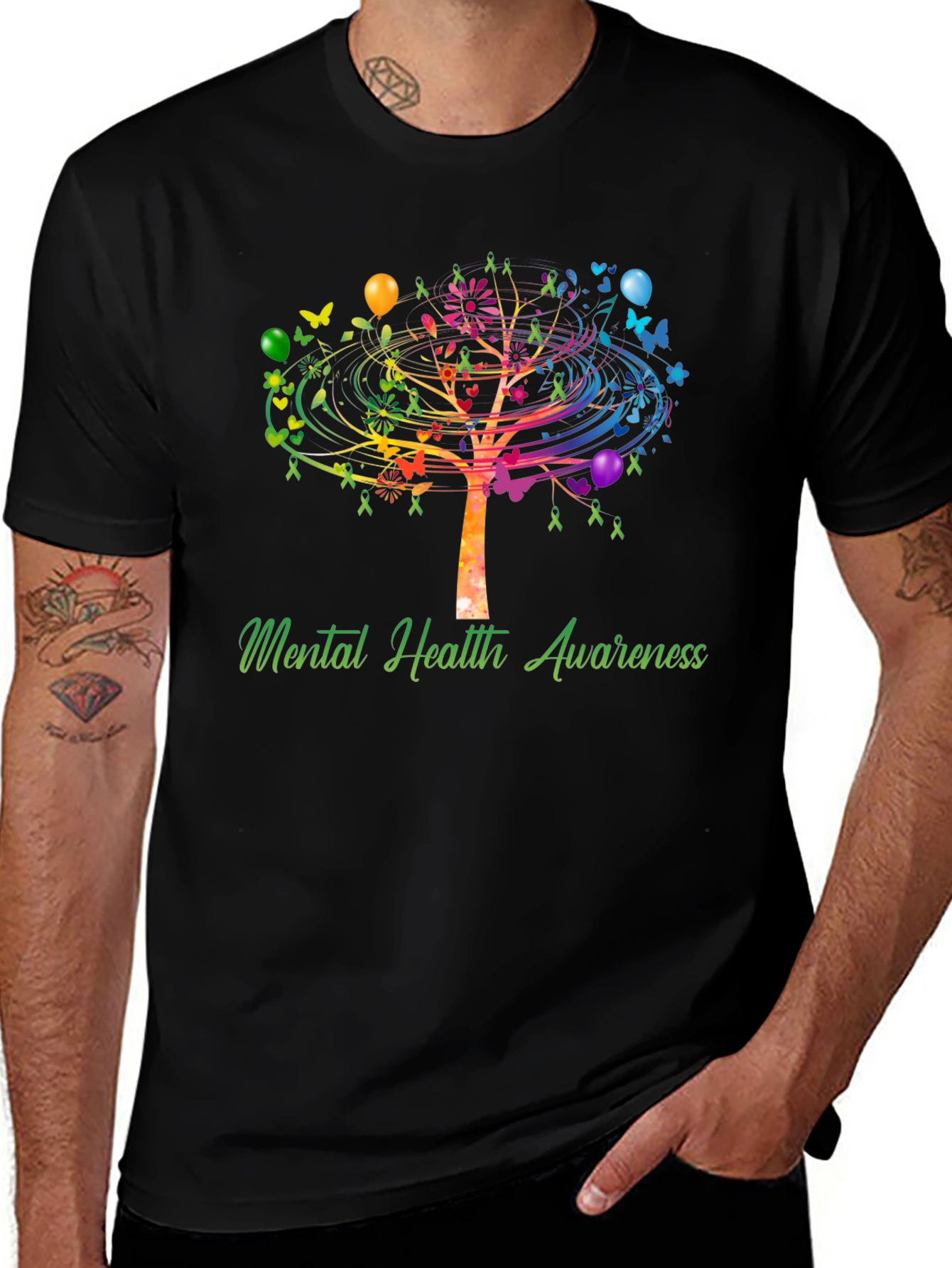 Mental Health Awareness Tree T-Shirt - Unisex