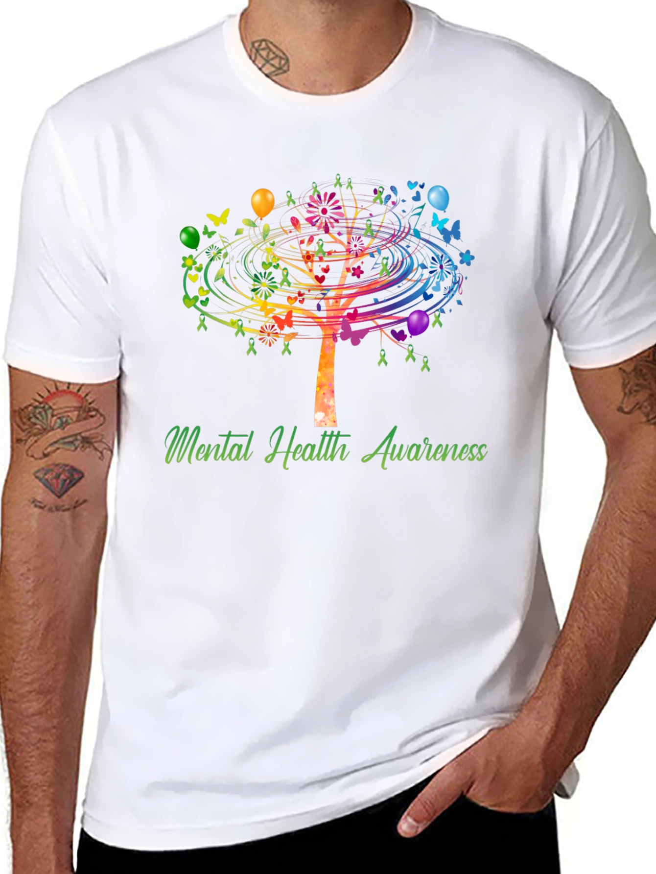 Mental Health Awareness Tree T-Shirt - Unisex