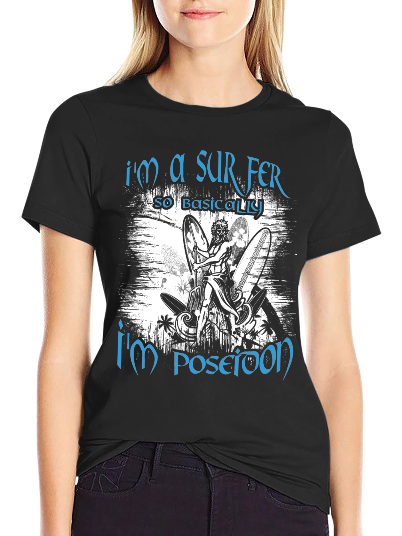Im A Surfer Poseidon Graphic Tee