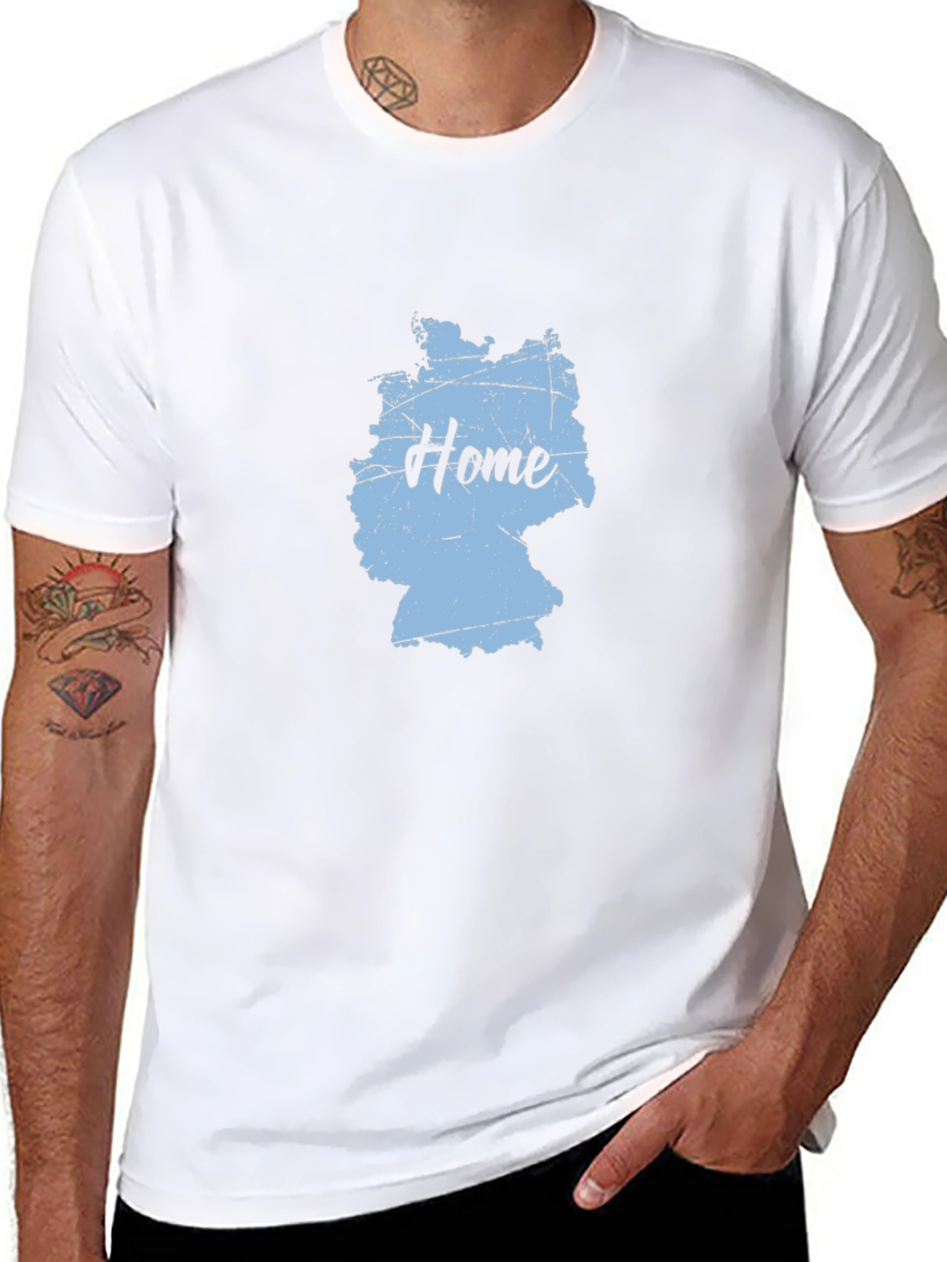 Home Germany Map Black T-Shirt
