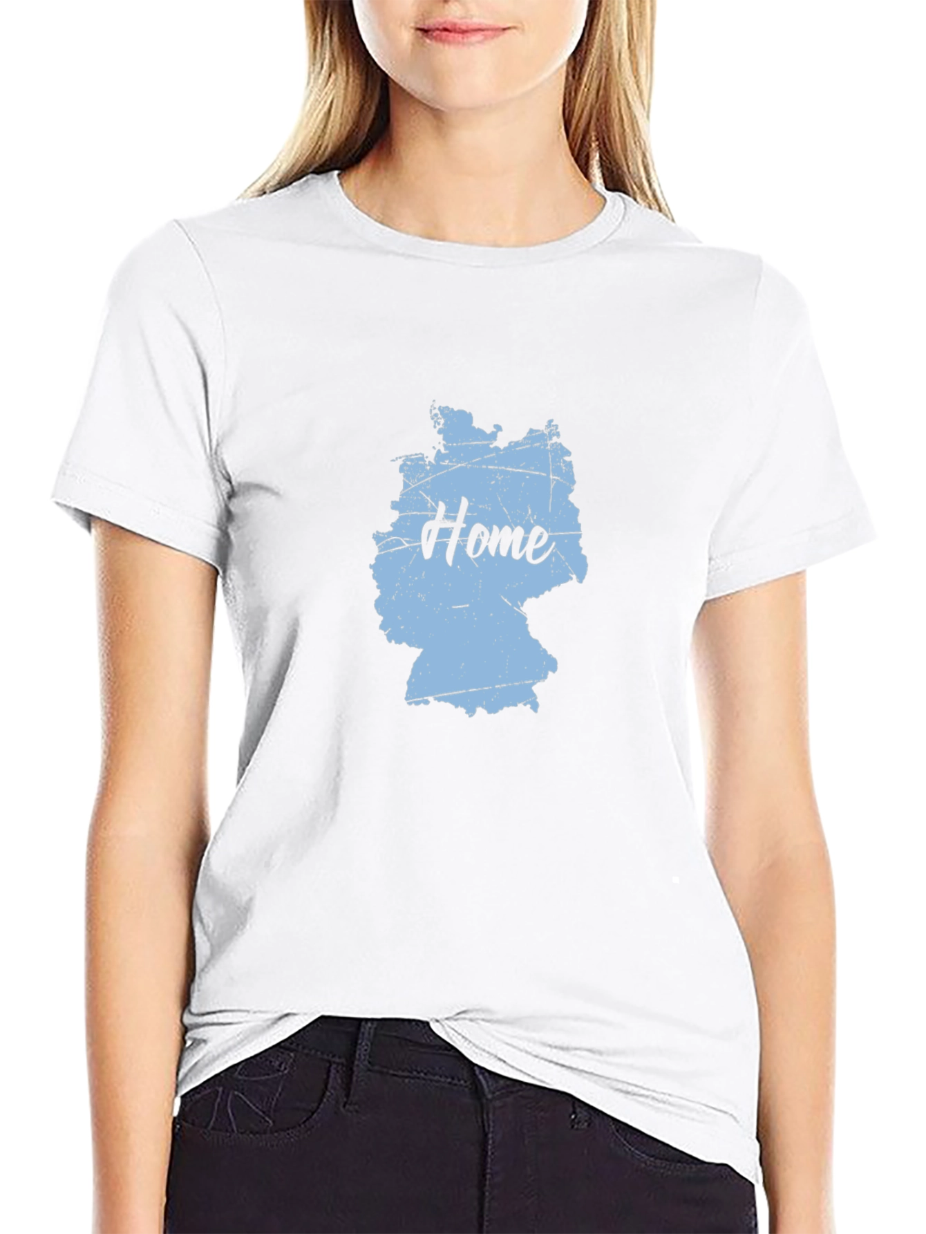 Home Germany Map Black T-Shirt