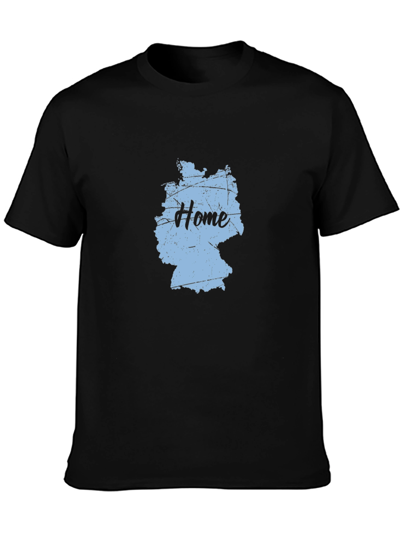 Home Germany Map Black T-Shirt