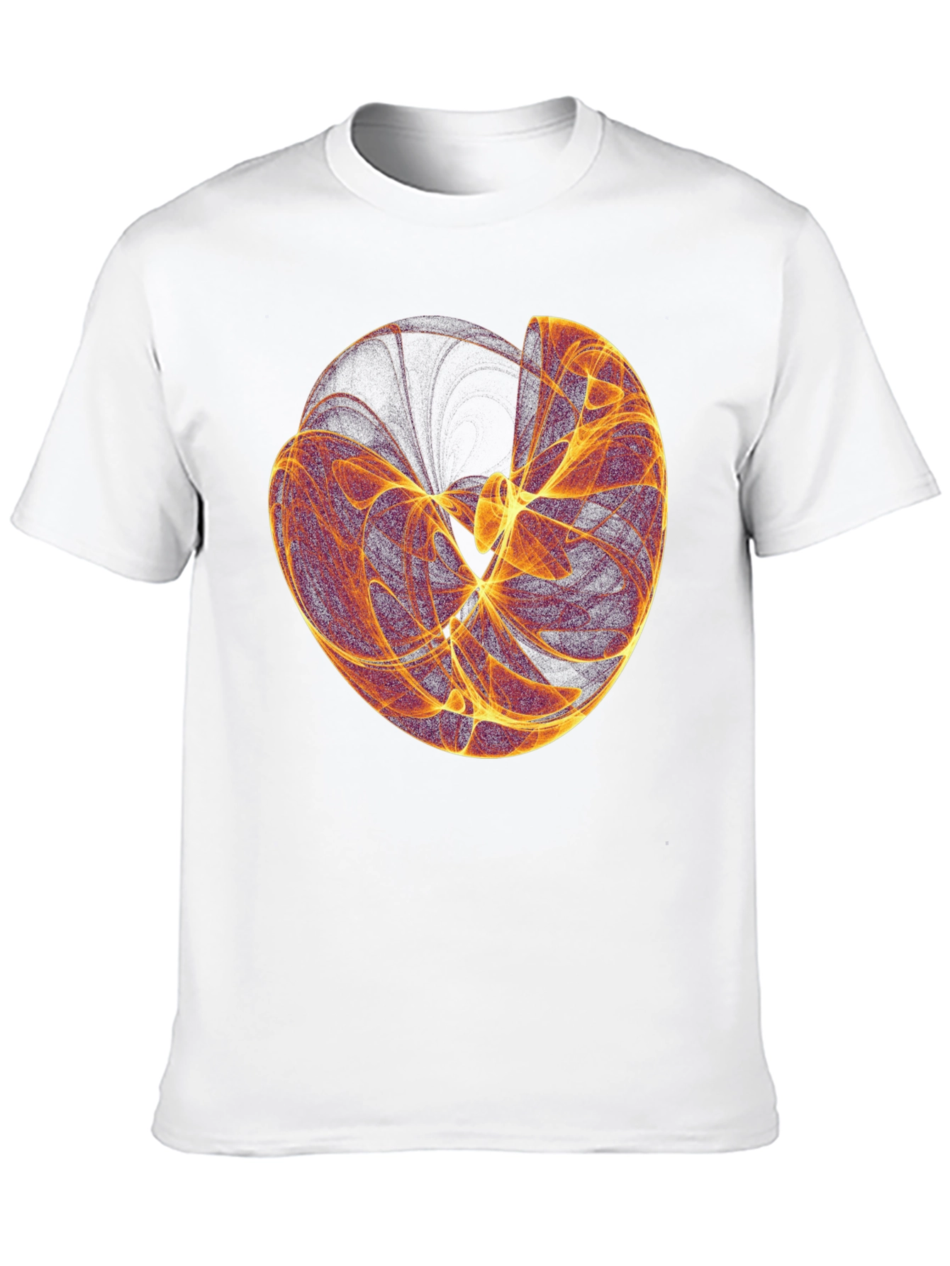 Abstract Sphere Graphic Black T-Shirt