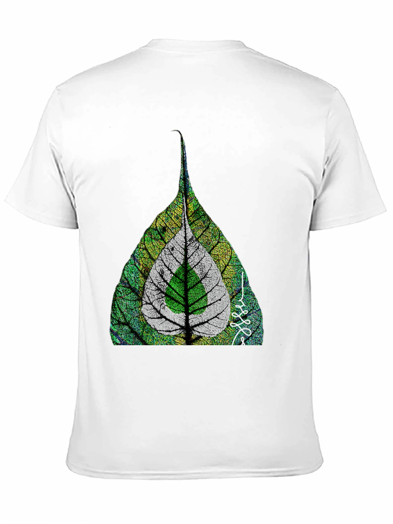 Leaf Design T-Shirt - Unique Nature Inspired Graphic Tee