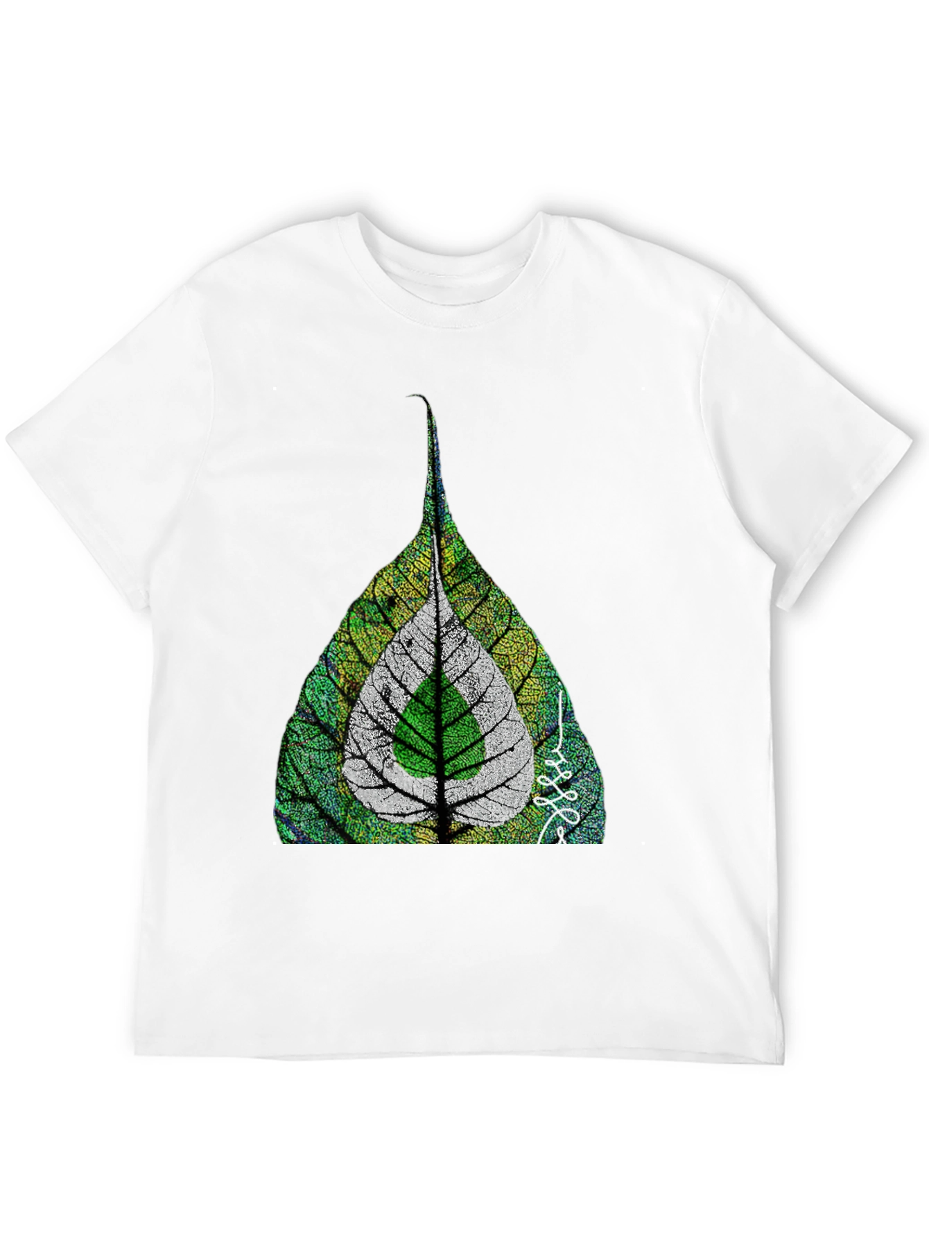 Leaf Design T-Shirt - Unique Nature Inspired Graphic Tee