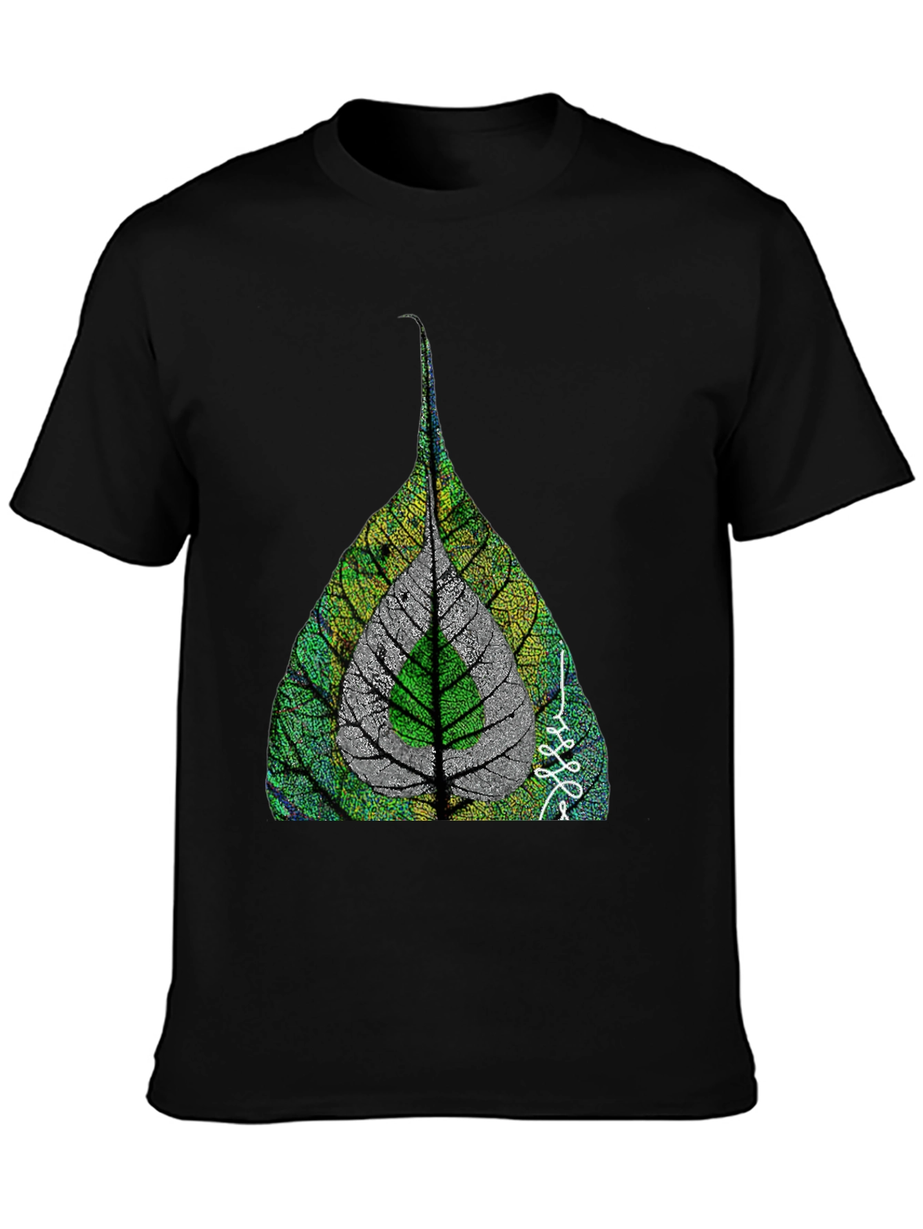 Leaf Design T-Shirt - Unique Nature Inspired Graphic Tee