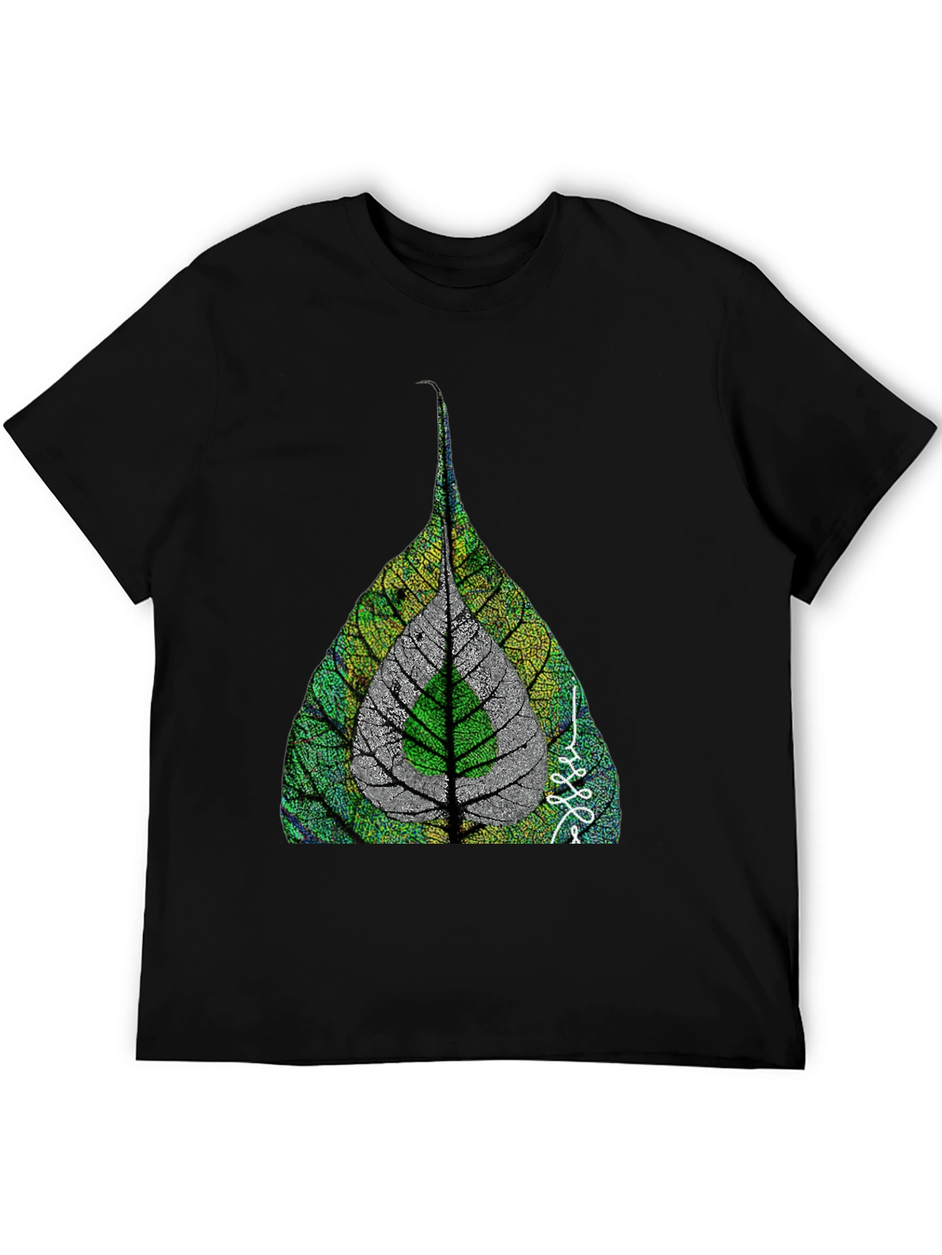 Leaf Design T-Shirt - Unique Nature Inspired Graphic Tee